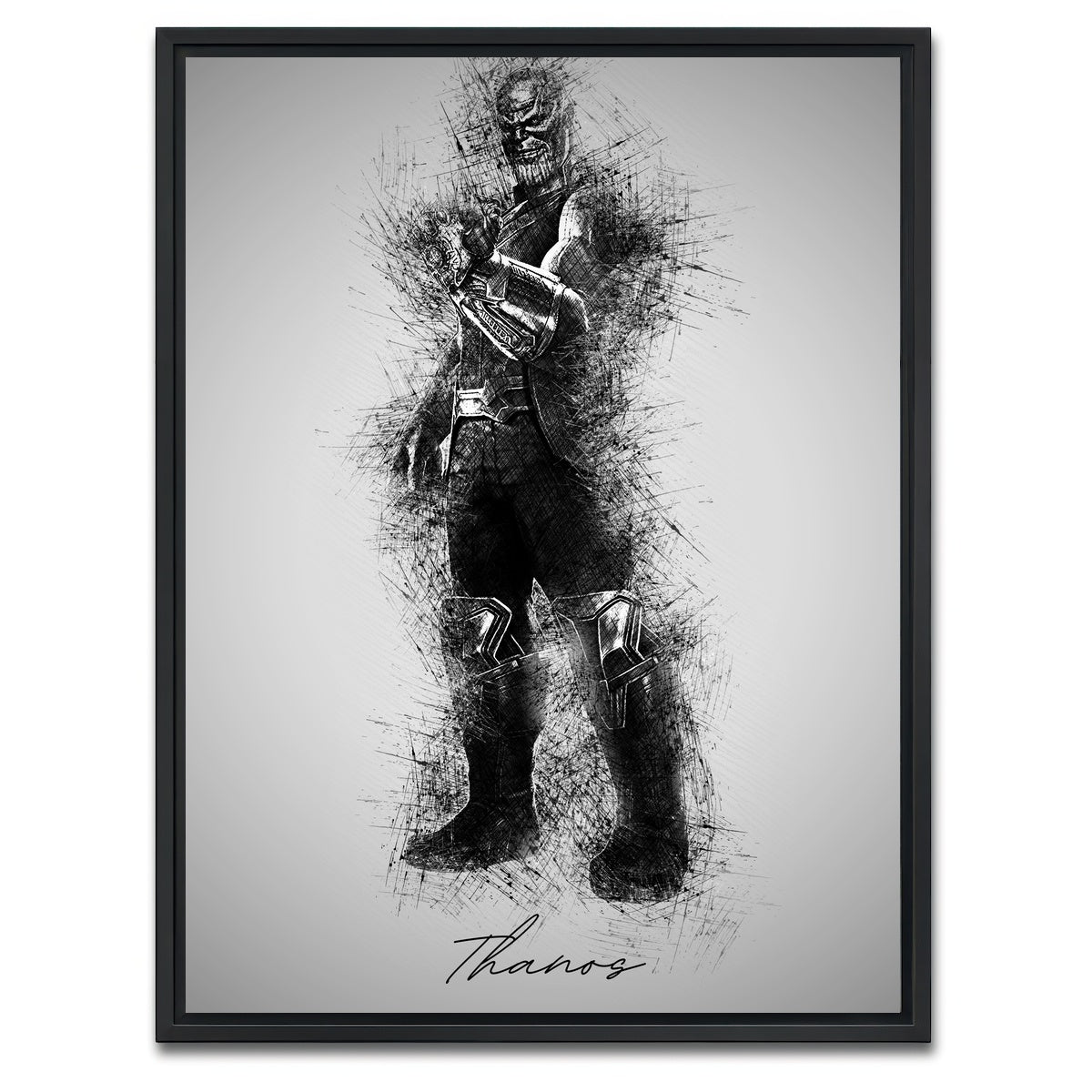 AUTO-MOCKUP WHITE | Thanos of Titan | 1 Piece | Black Framed Canvas | group=3x4