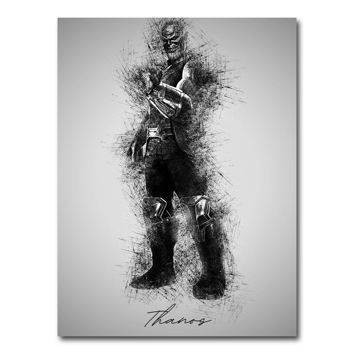 AUTO-MOCKUP WHITE | Thanos of Titan | 1 Piece | Gallery Wrap Canvas | group=3x4