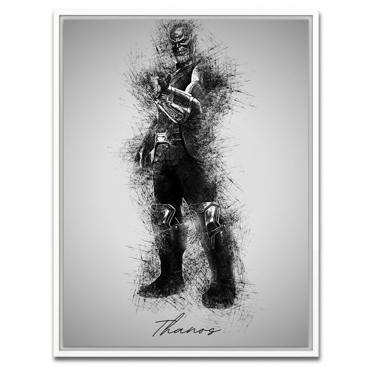 AUTO-MOCKUP WHITE | Thanos of Titan | 1 Piece | White Framed Canvas | group=3x4