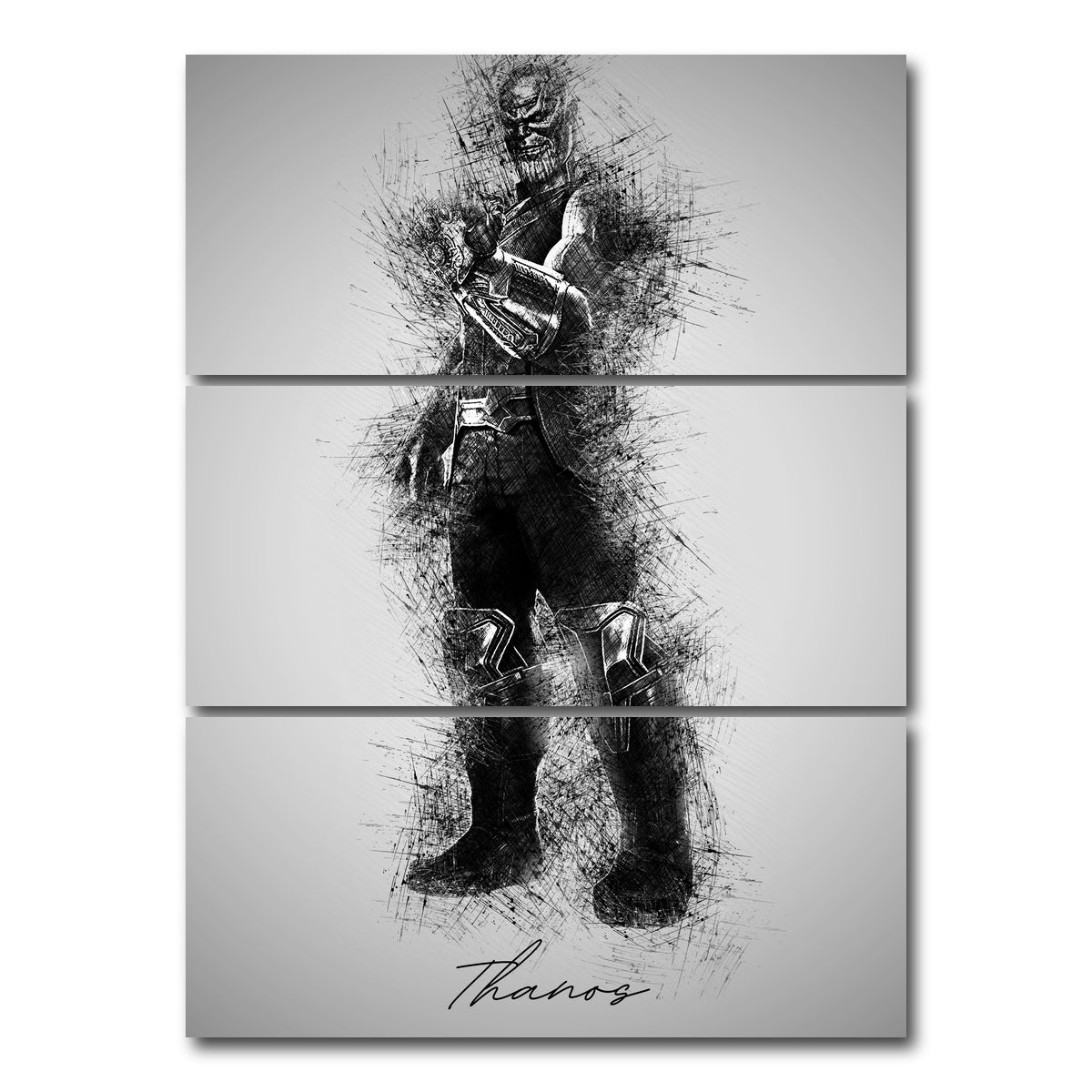AUTO-MOCKUP WHITE | Thanos of Titan | 3 Piece | Gallery Wrap Canvas | group=8x18_stacked