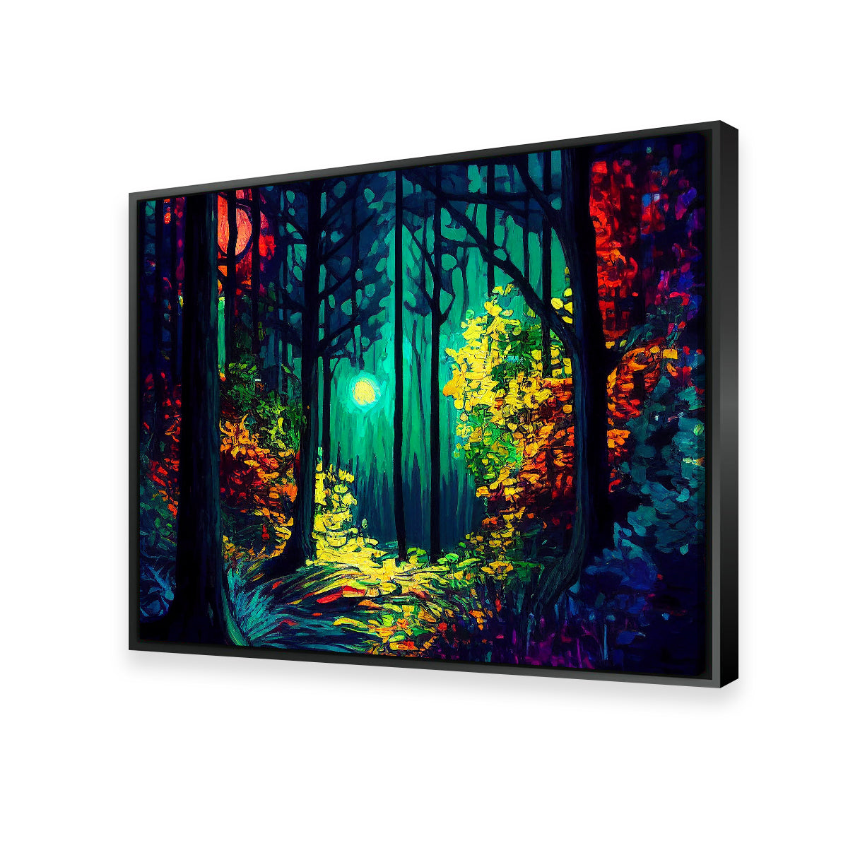 The Moon Through The Forest Wall Art