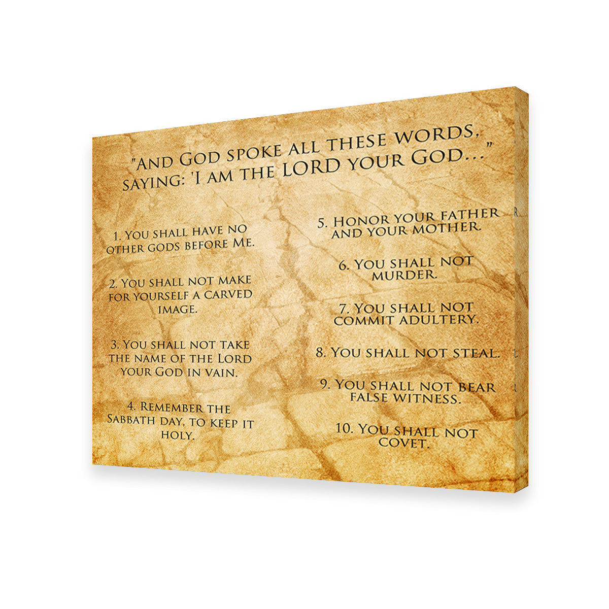 The Ten Commandments Wall Art