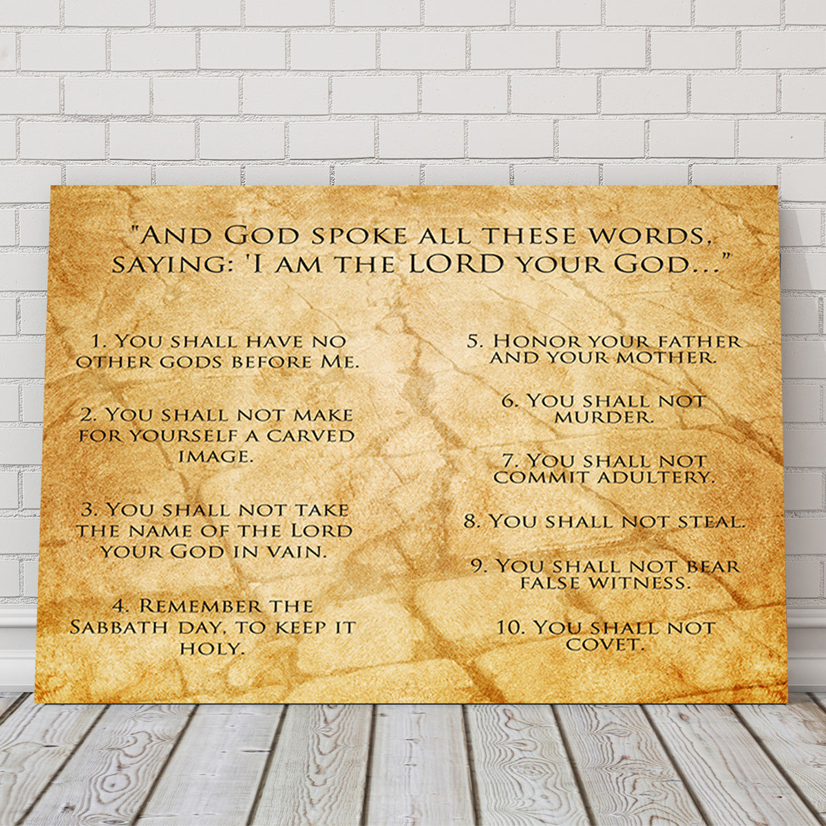 The Ten Commandments Wall Art