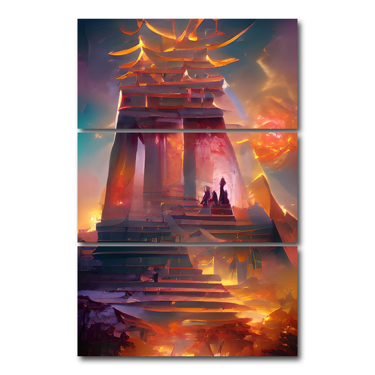 AUTO-MOCKUP WHITE | The Alter | 3 Piece | Gallery Wrap Canvas | group=12x24_stacked