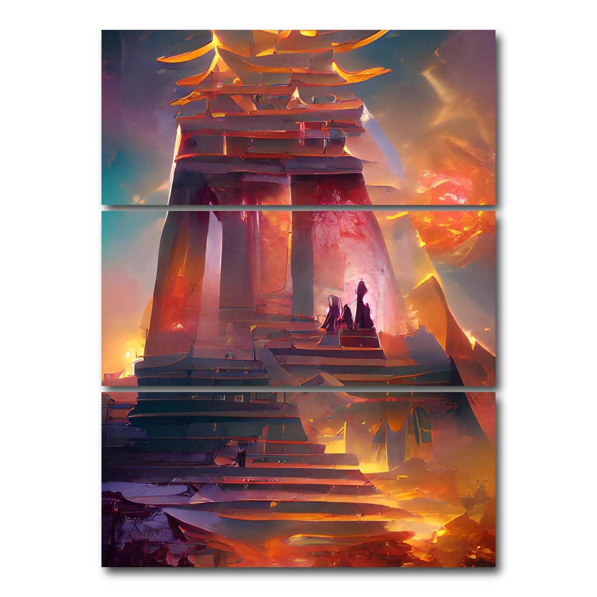 AUTO-MOCKUP WHITE | The Alter | 3 Piece | Gallery Wrap Canvas | group=8x18_stacked