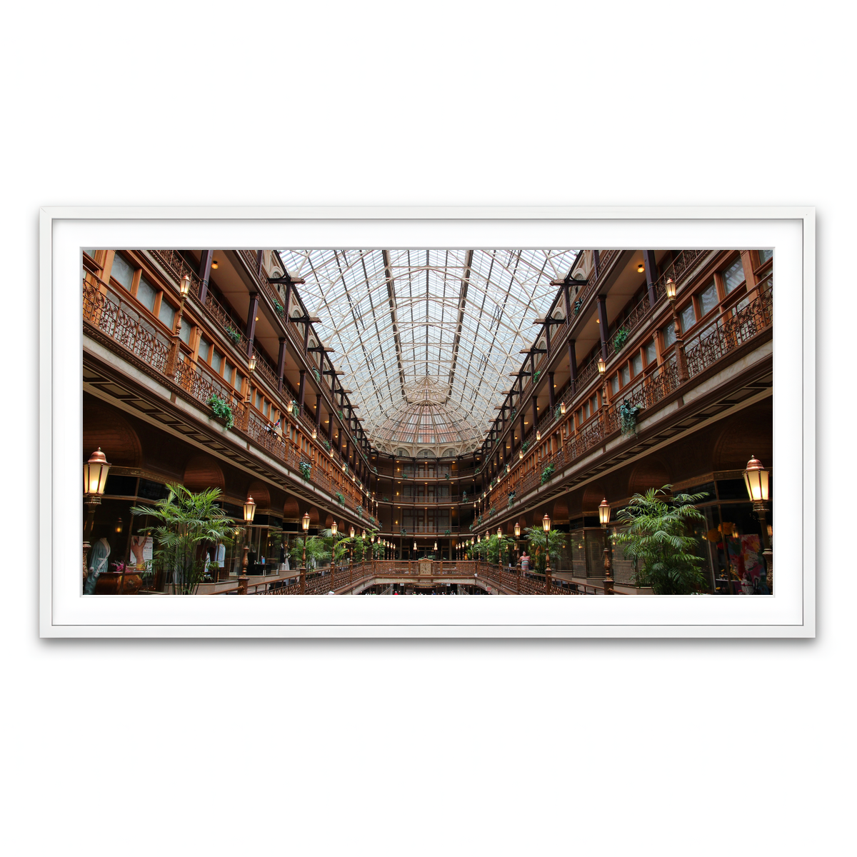 Framed Print 2x1 White