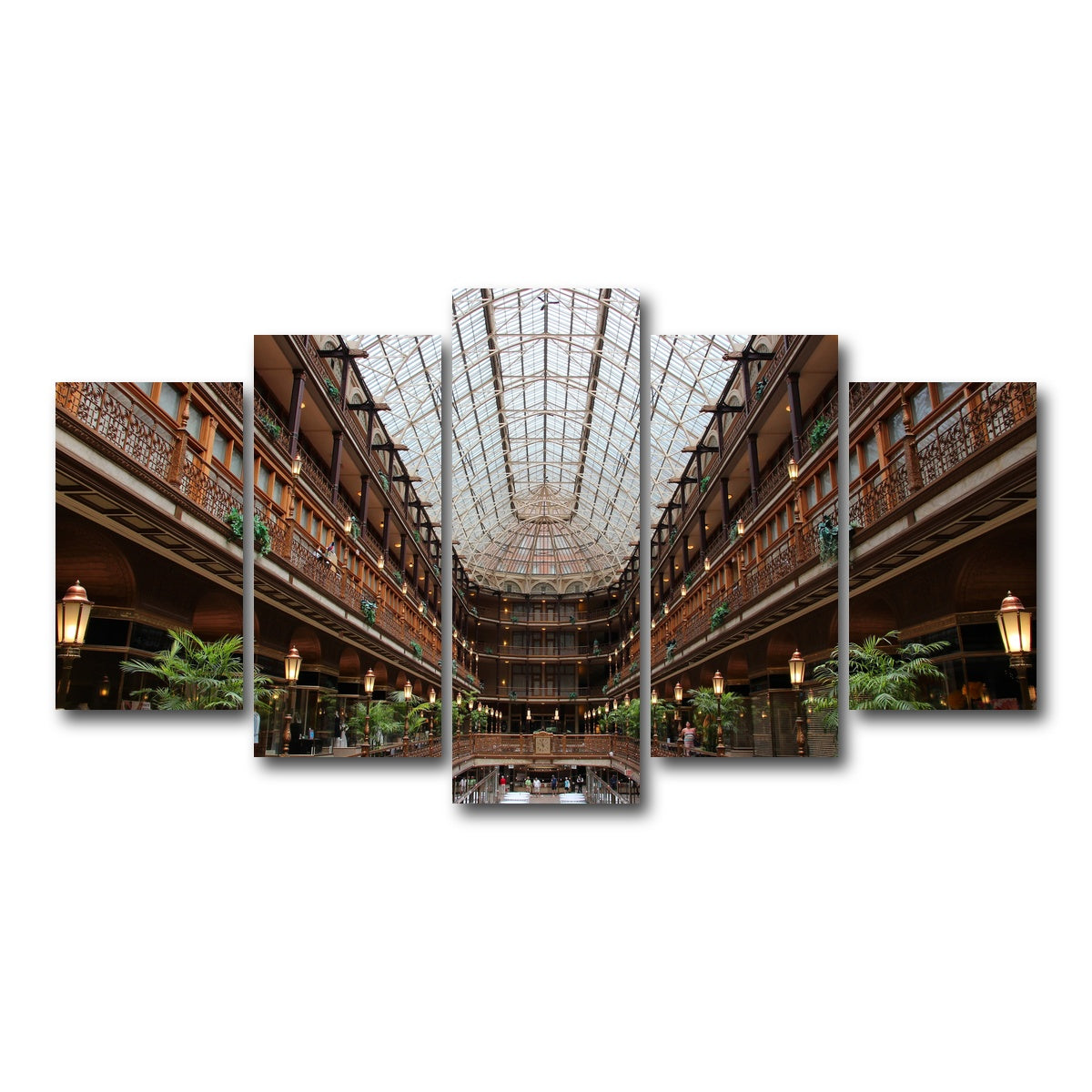 AUTO-MOCKUP WHITE | The Arcade Cleveland | 5 Piece | Gallery Wrap Canvas | group=5_normal