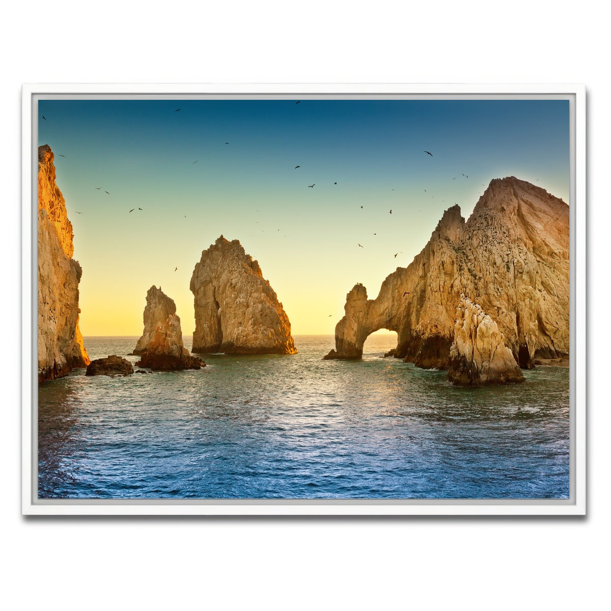 AUTO-MOCKUP WHITE | The Arch Of Cabo San Lucas | 1 Piece | White Framed Canvas | group=4x3