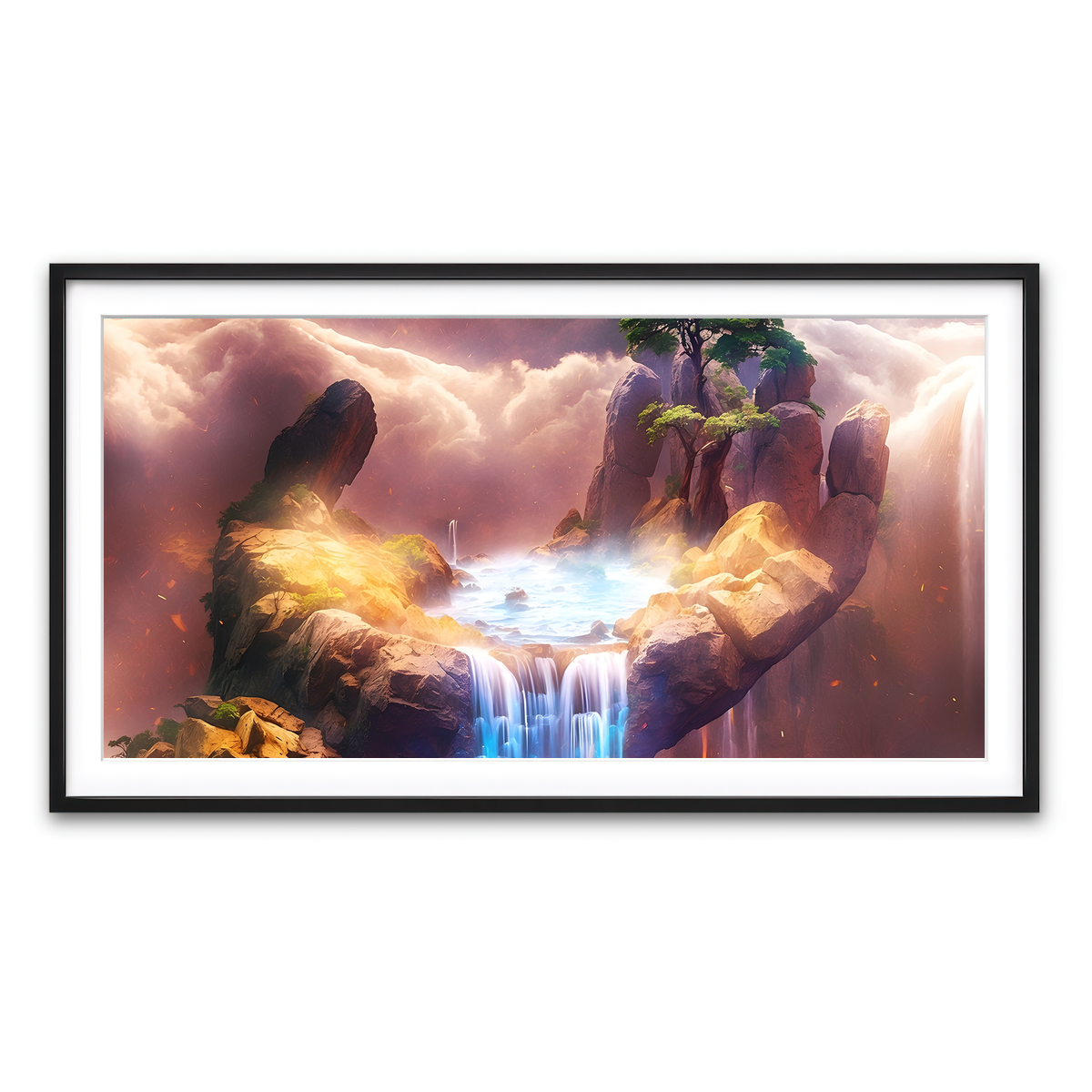 Framed Print 2x1 Black