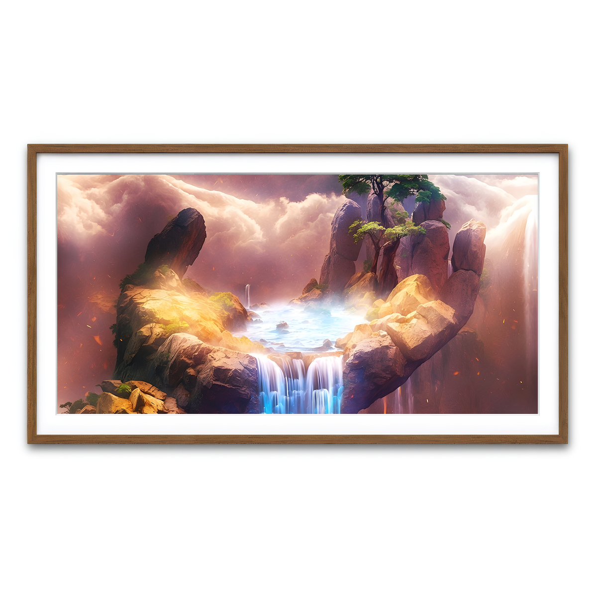 Framed Print 2x1 Walnut