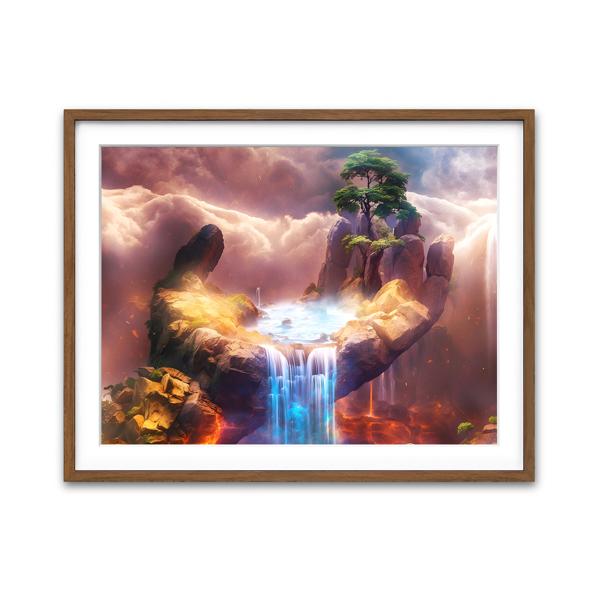 Framed Print 4x3 Walnut