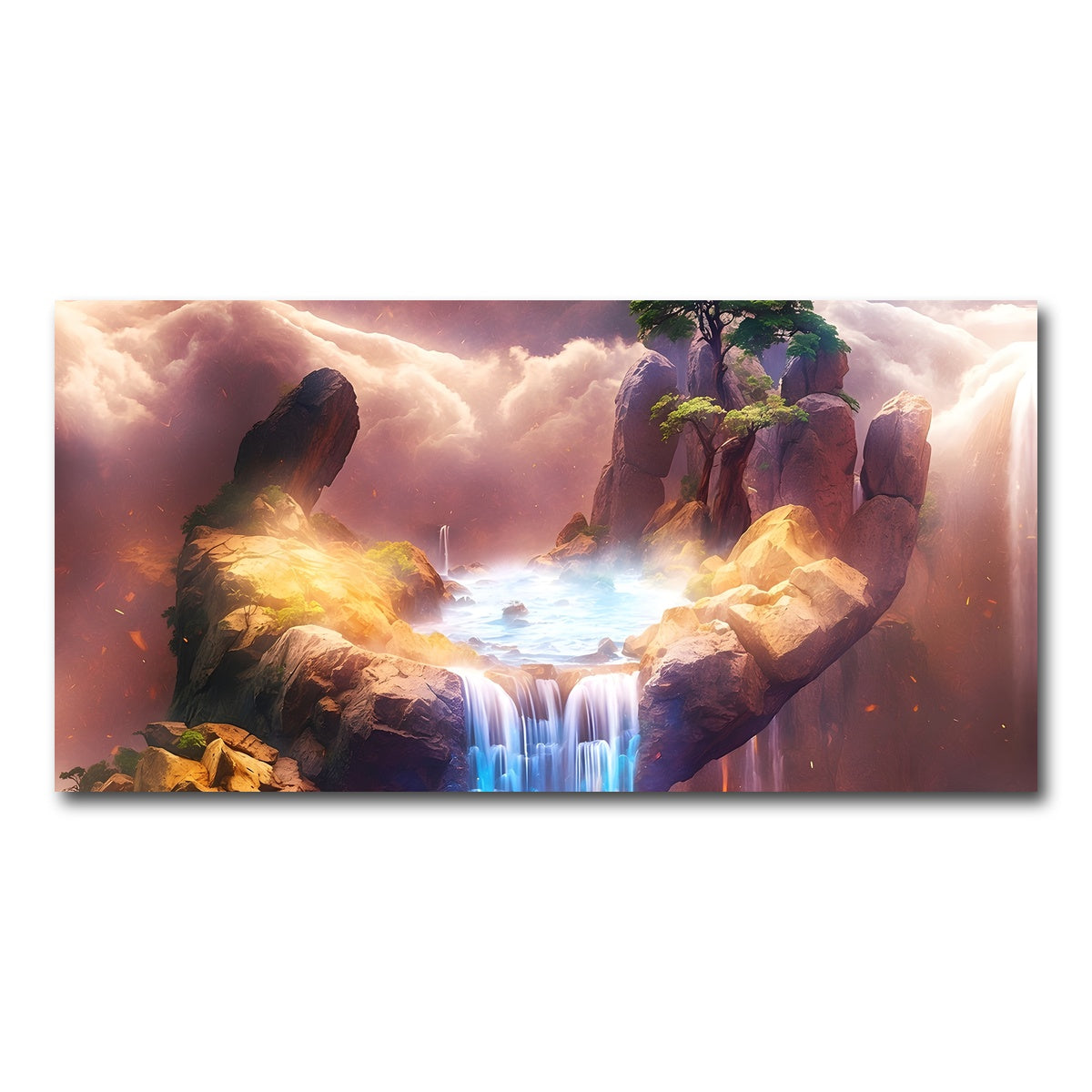 AUTO-MOCKUP WHITE | The Artistry of Nature's Hand | 1 Piece | Gallery Wrap Canvas | group=2x1