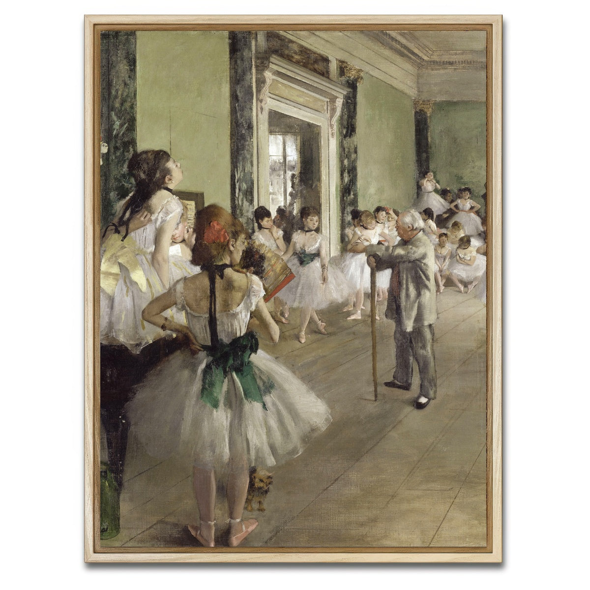 AUTO-MOCKUP WHITE | The Ballet Class | 1 Piece | Natural Framed Canvas | group=3x4