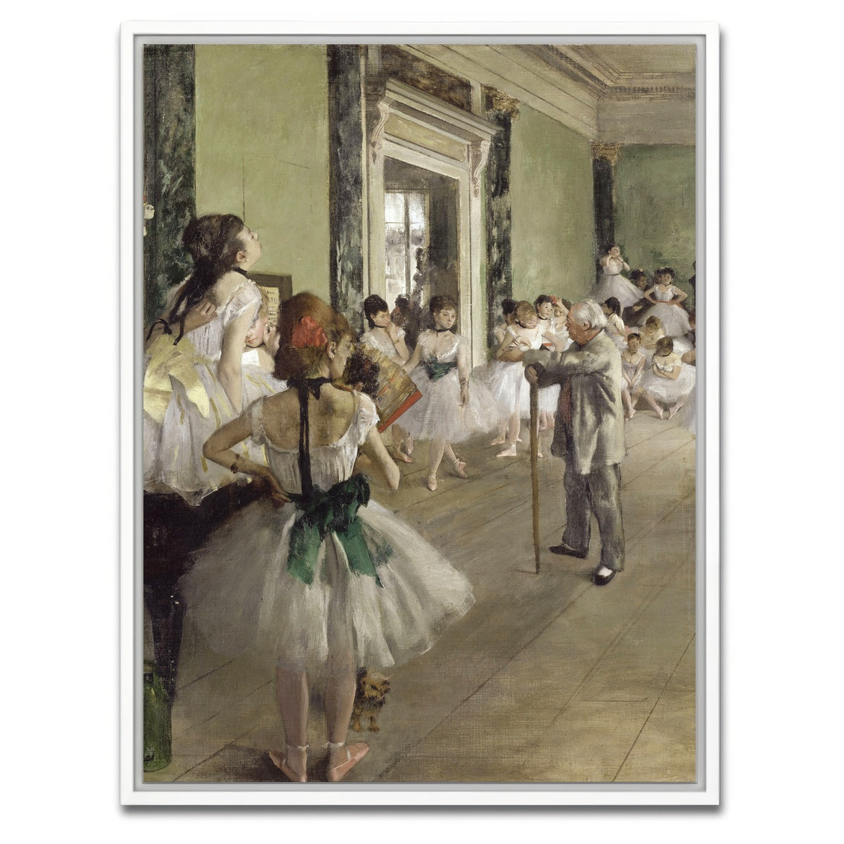 AUTO-MOCKUP WHITE | The Ballet Class | 1 Piece | White Framed Canvas | group=3x4