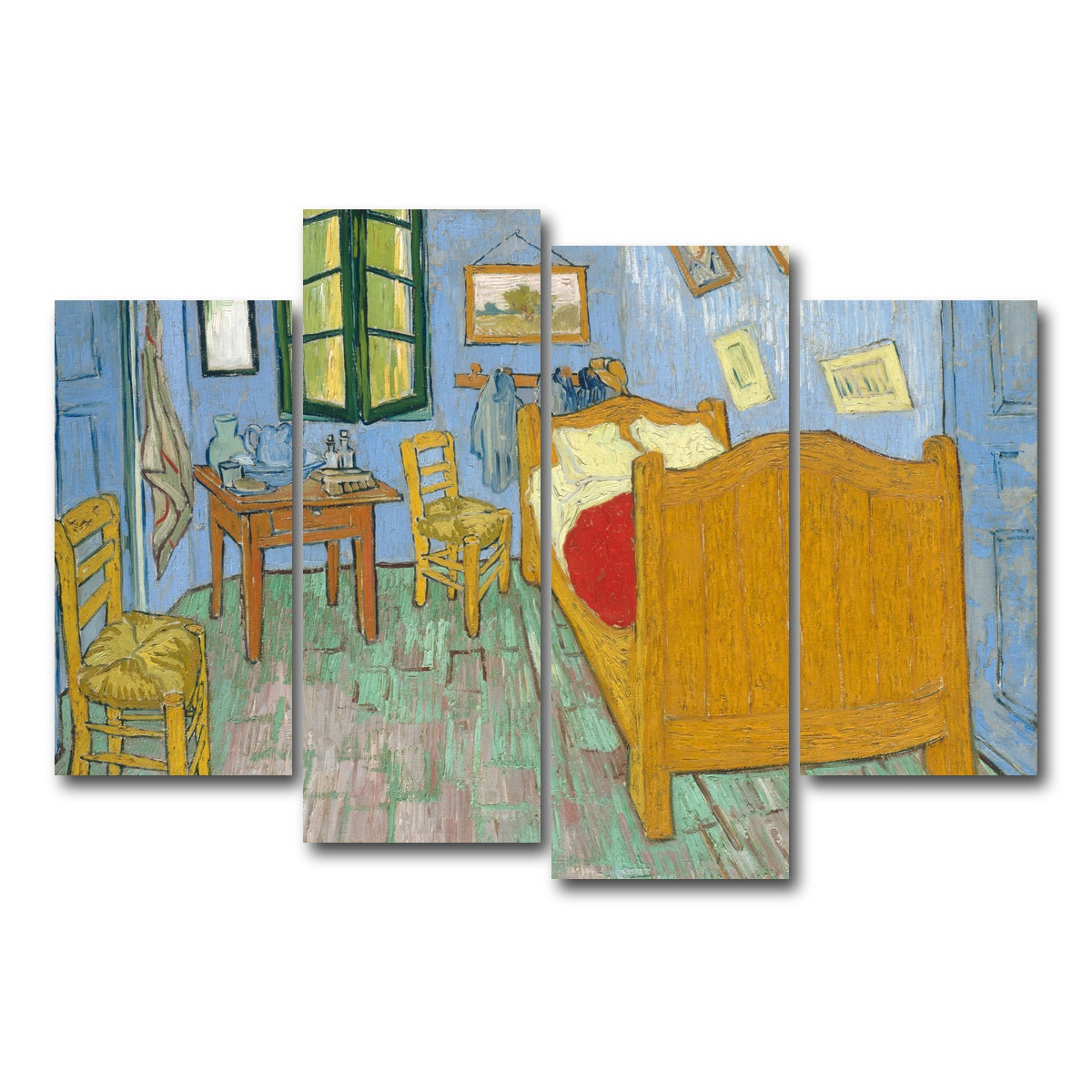 AUTO-MOCKUP WHITE | The Bedroom | 4 Piece | Gallery Wrap Canvas | group=4_short