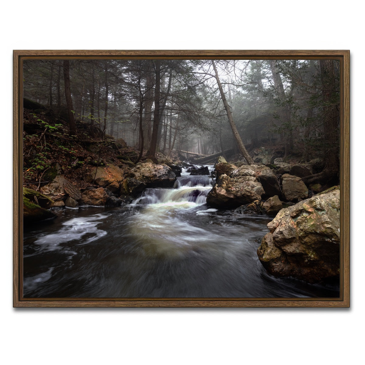 AUTO-MOCKUP WHITE | The Beginning | 1 Piece | Walnut Framed Canvas | group=4x3