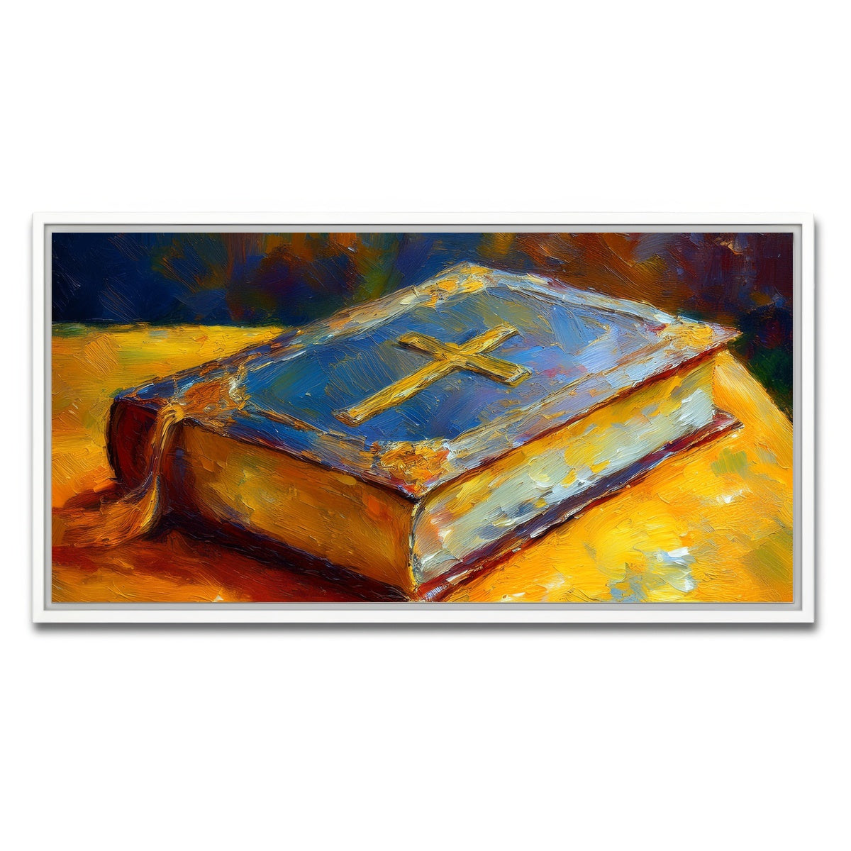 AUTO-MOCKUP WHITE | The Bible | 1 Piece | White Framed Canvas | group=2x1