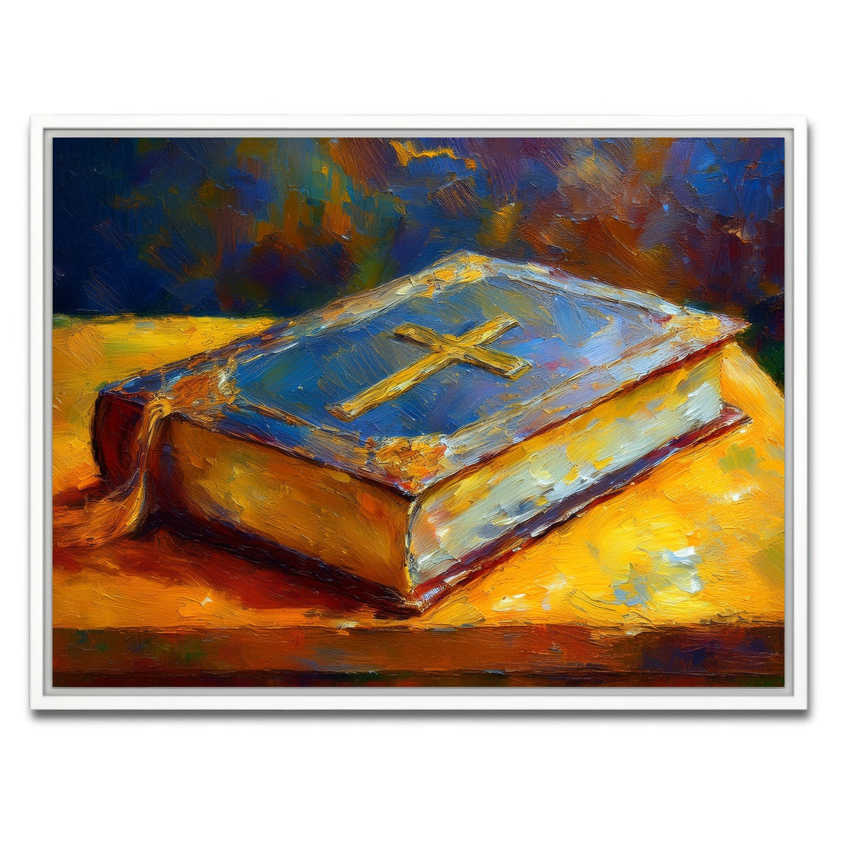 AUTO-MOCKUP WHITE | The Bible | 1 Piece | White Framed Canvas | group=4x3