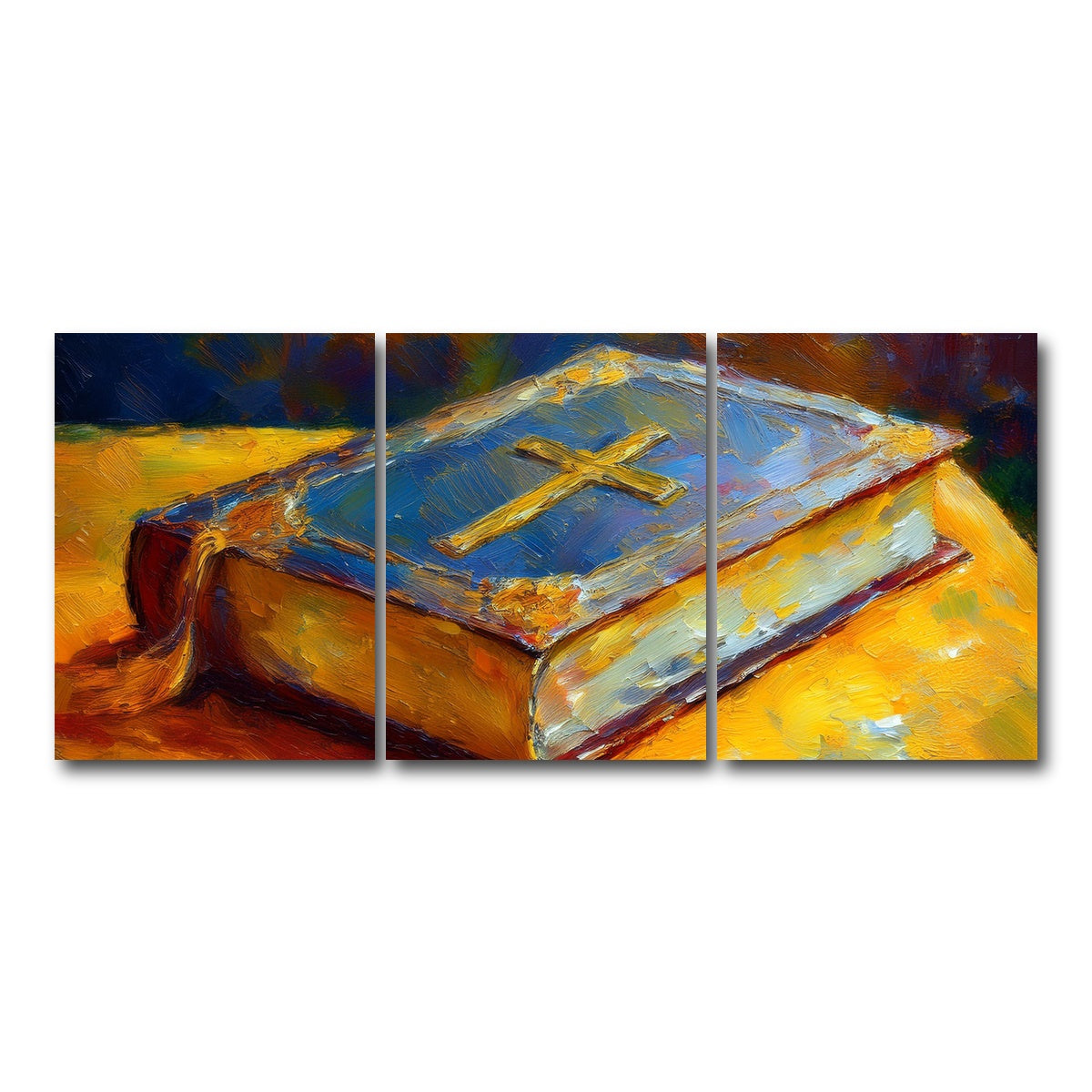 AUTO-MOCKUP WHITE | The Bible | 3 Piece | Gallery Wrap Canvas | group=18x24