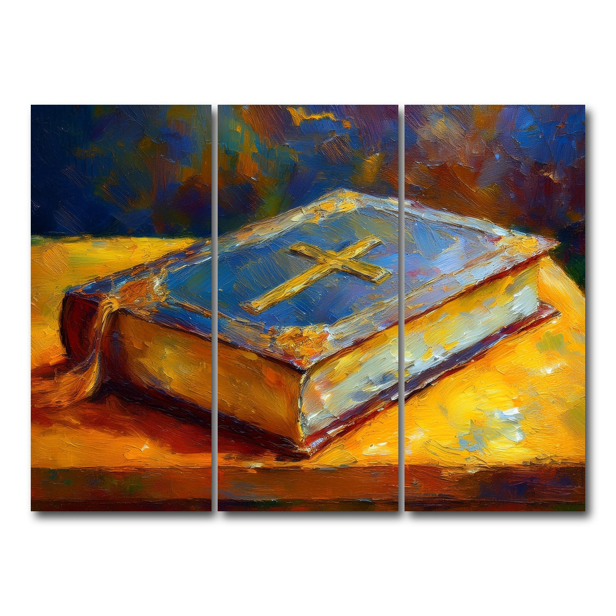 AUTO-MOCKUP WHITE | The Bible | 3 Piece | Gallery Wrap Canvas | group=8x18