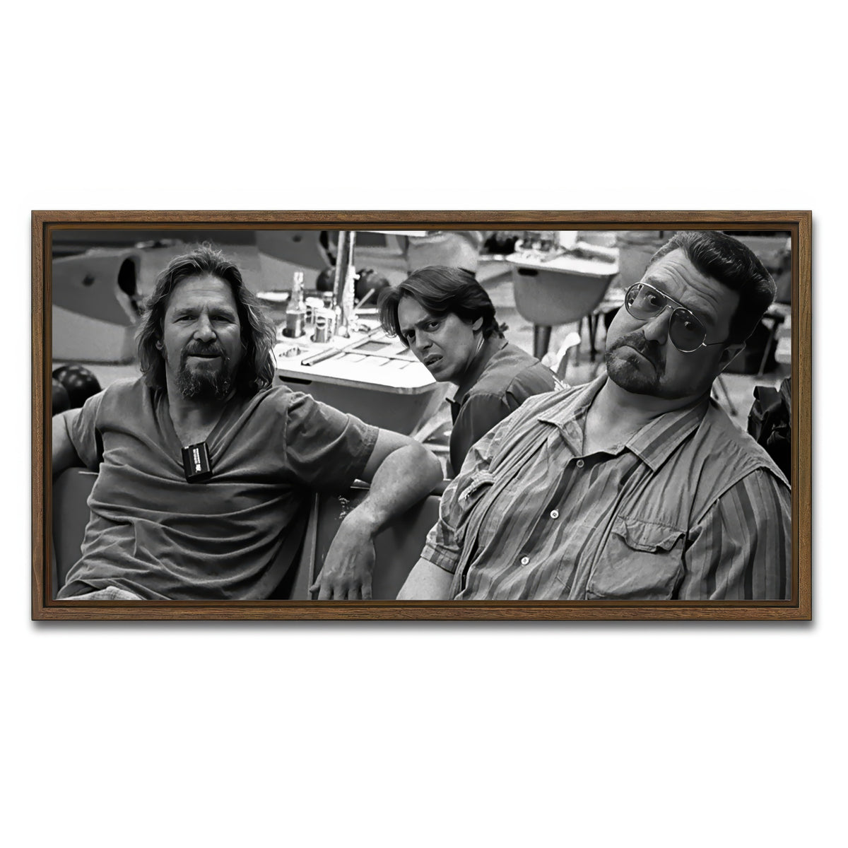 AUTO-MOCKUP WHITE | The Big Lebowski | 1 Piece | Walnut Frame | group=2x1