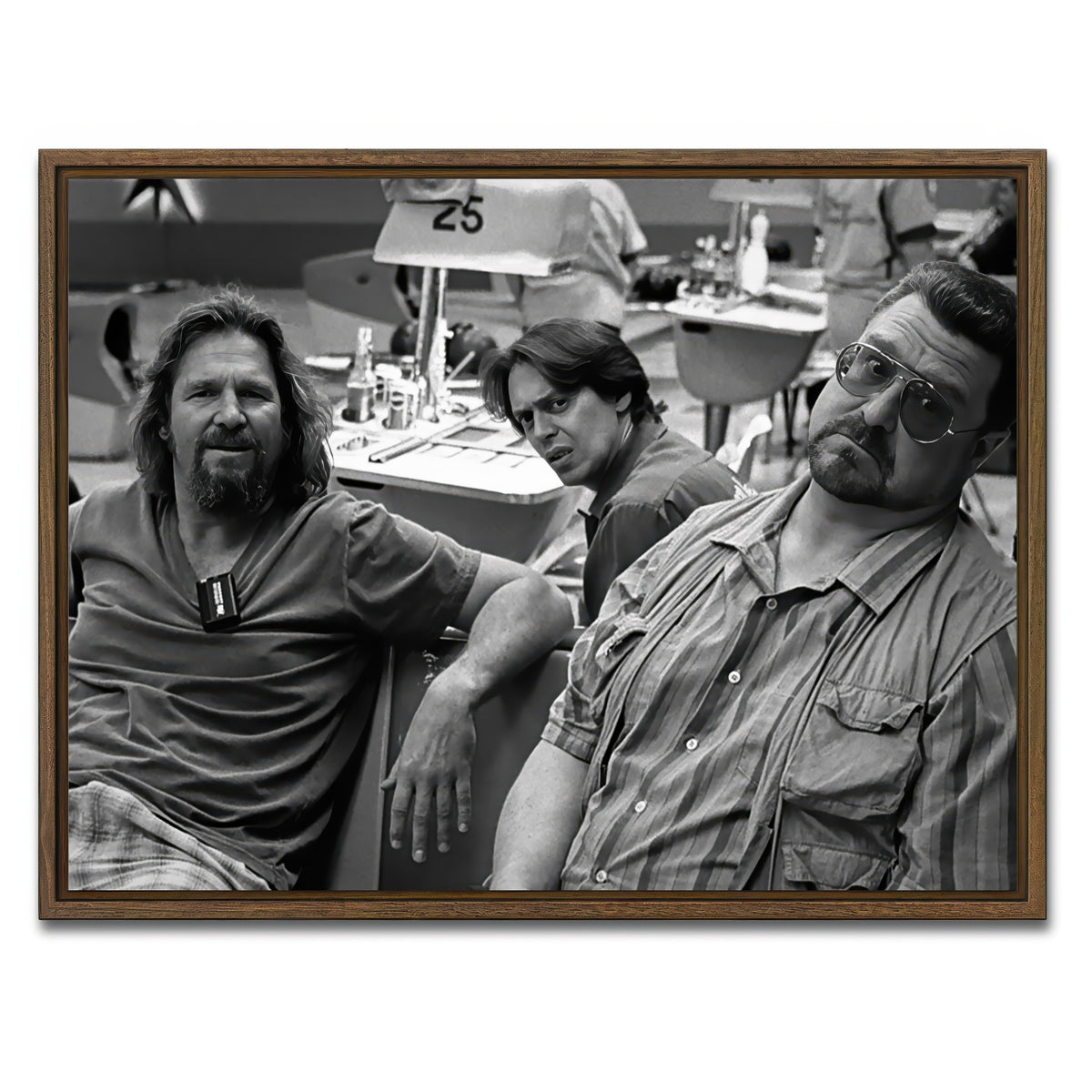 AUTO-MOCKUP WHITE | The Big Lebowski | 1 Piece | Walnut Frame | group=4x3