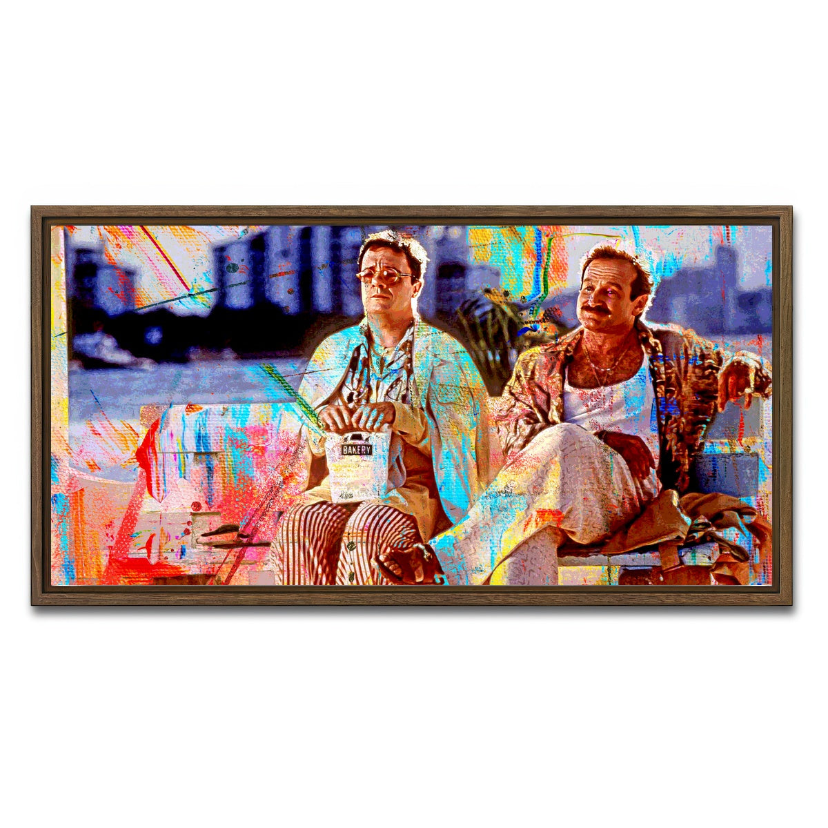 AUTO-MOCKUP WHITE | The Birdcage | 1 Piece | Walnut Framed Canvas | group=2x1