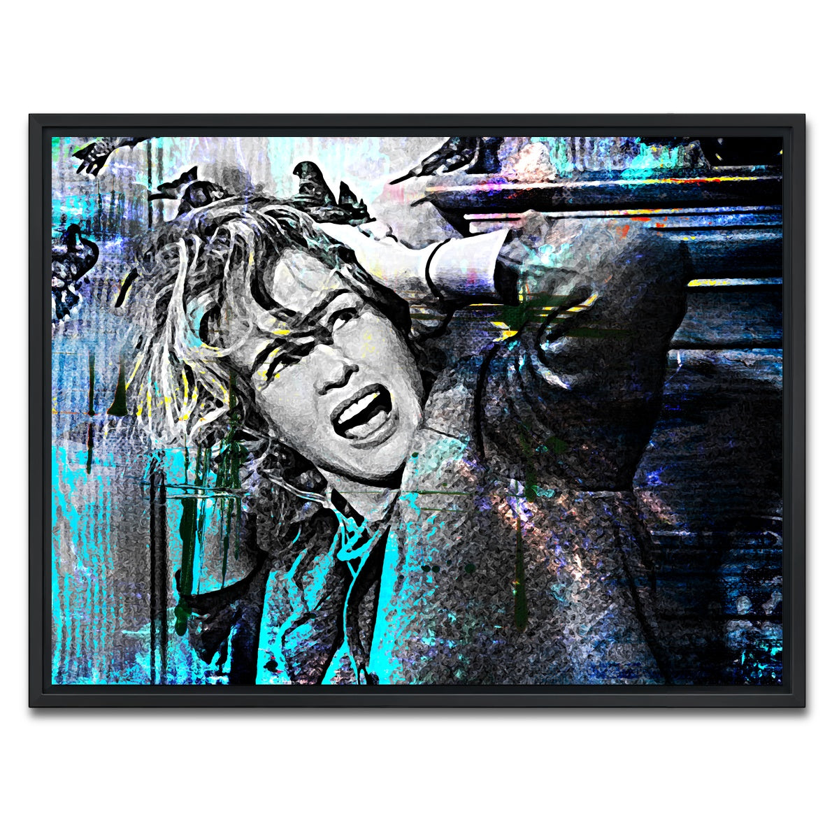 AUTO-MOCKUP WHITE | The Birds | 1 Piece | Black Framed Canvas | group=4x3