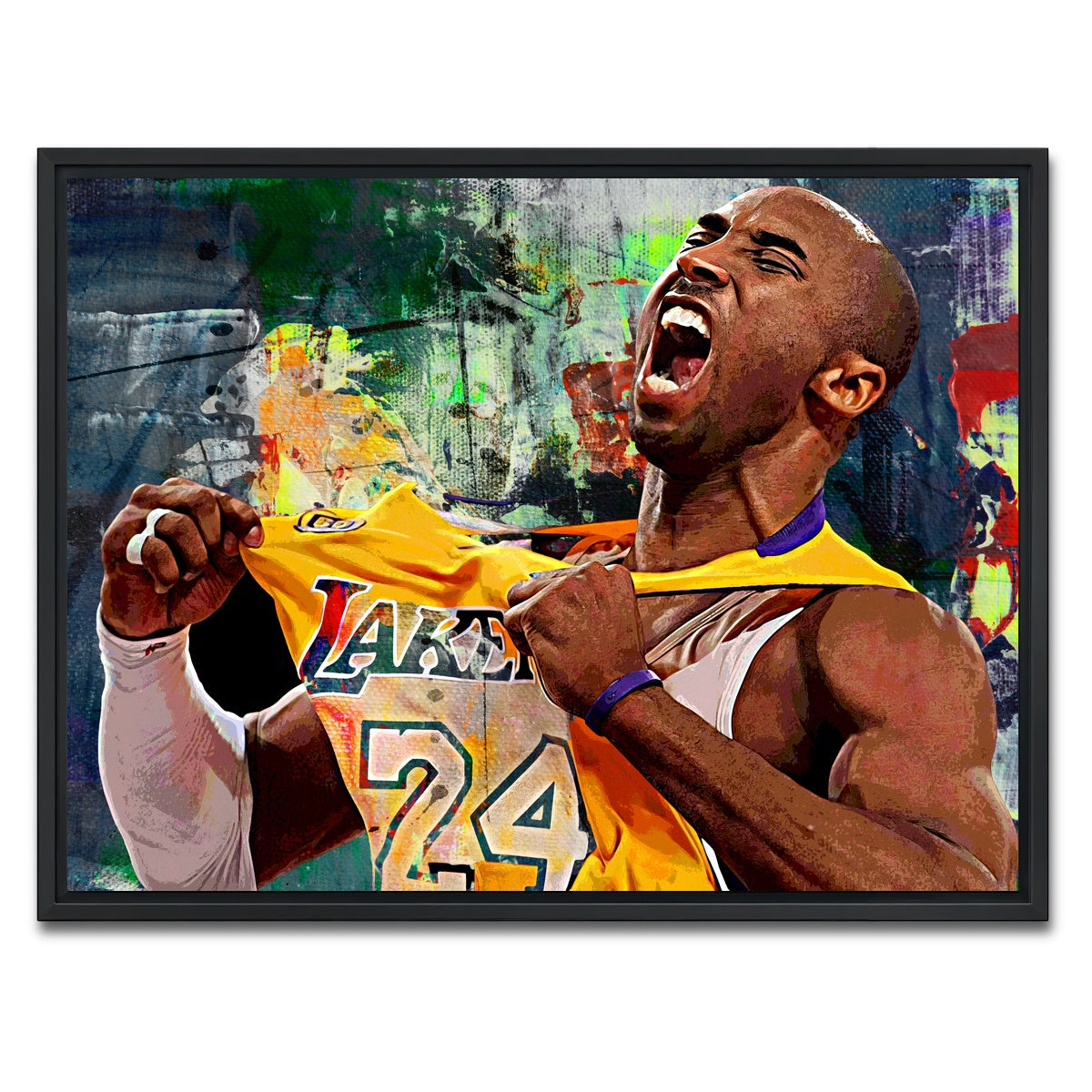 AUTO-MOCKUP WHITE | The Black Mamba Go Green | 1 Piece | Black Framed Canvas | group=4x3