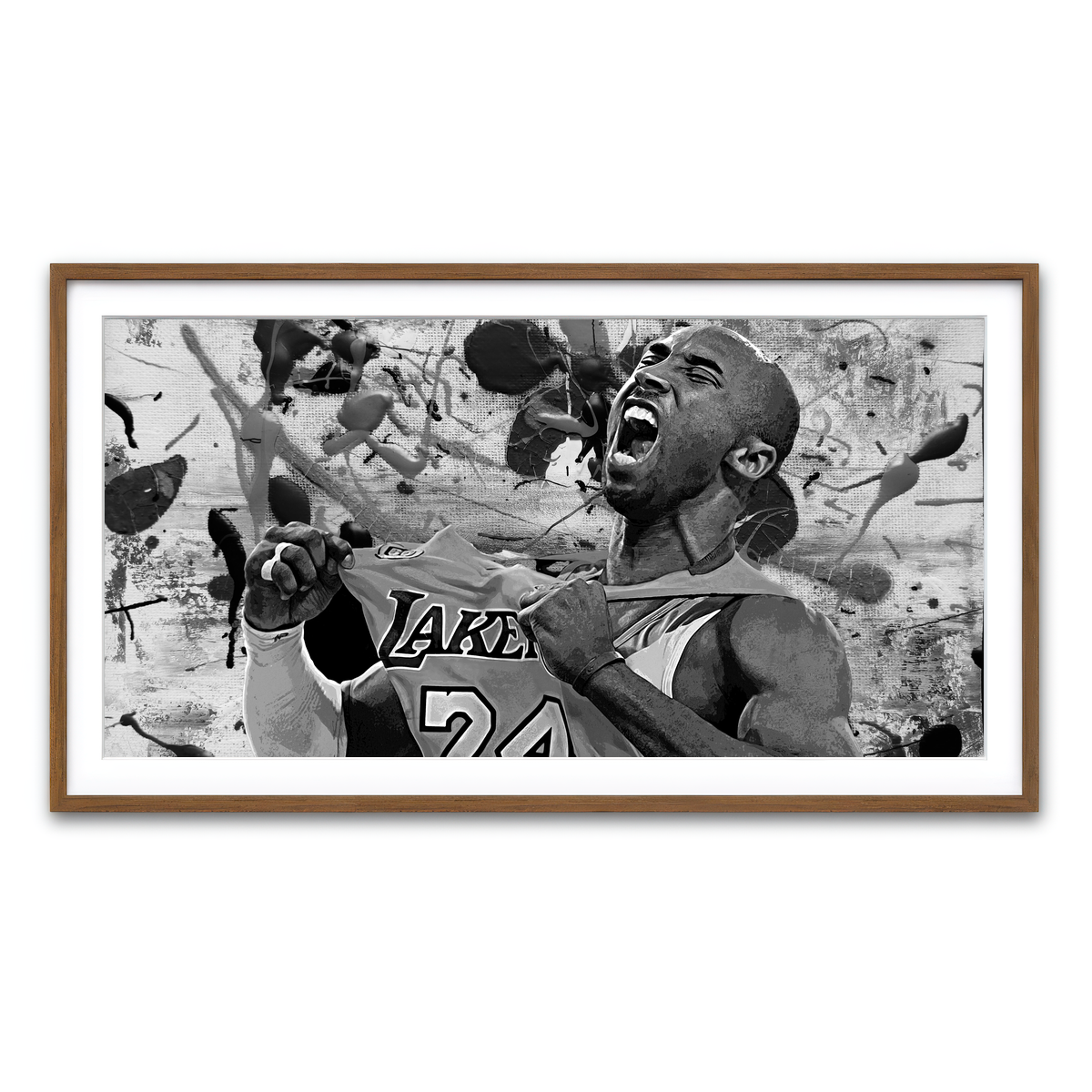 Framed Print 2x1 Walnut