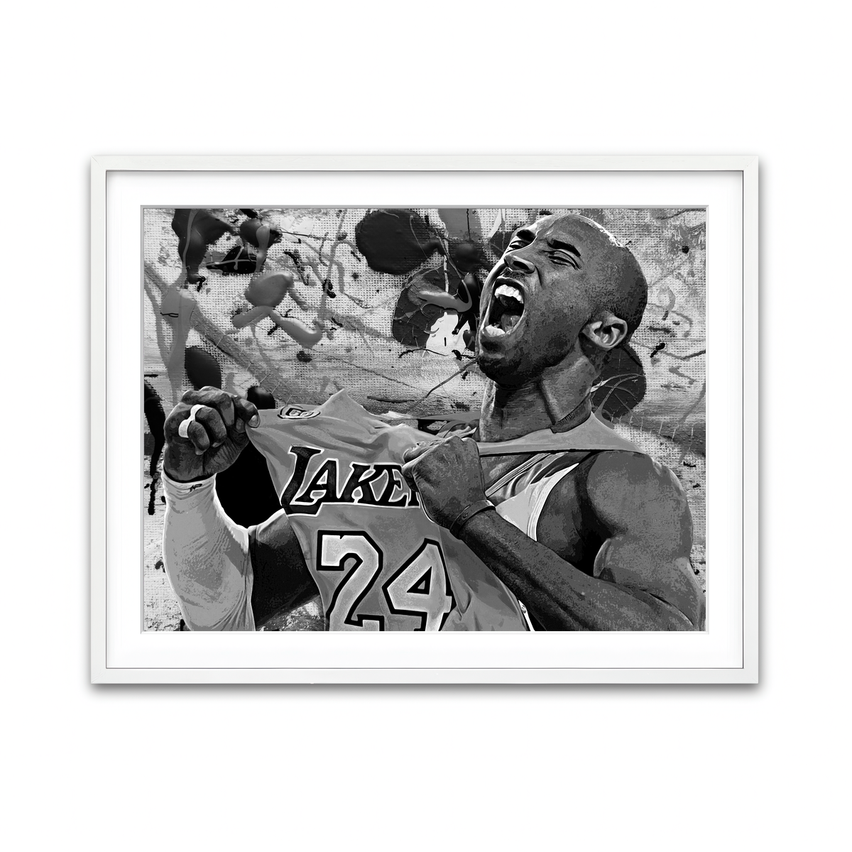 Framed Print 4x3 White