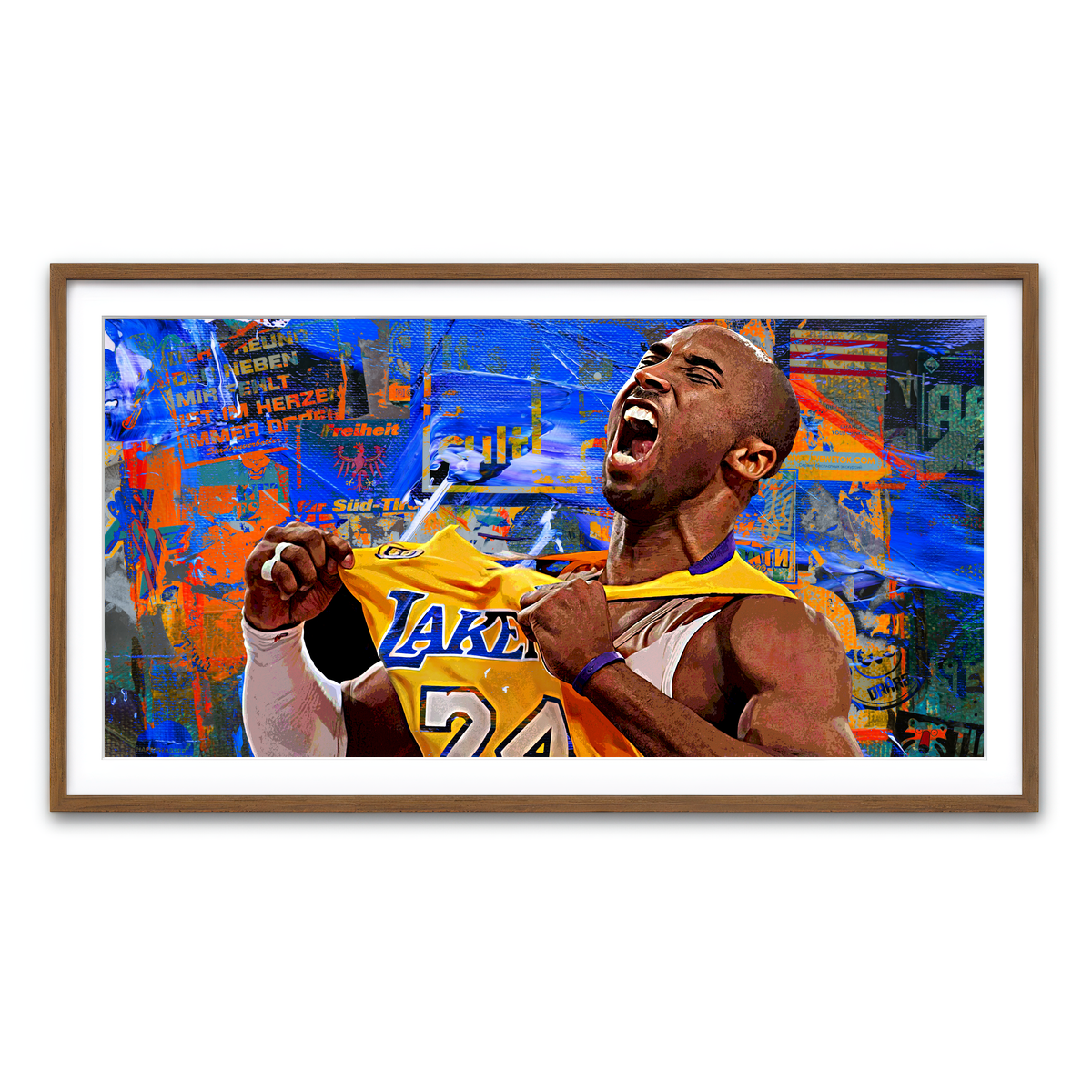 Framed Print 2x1 Walnut