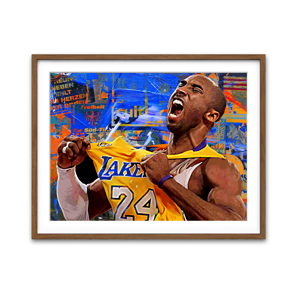 Framed Print 4x3 Walnut