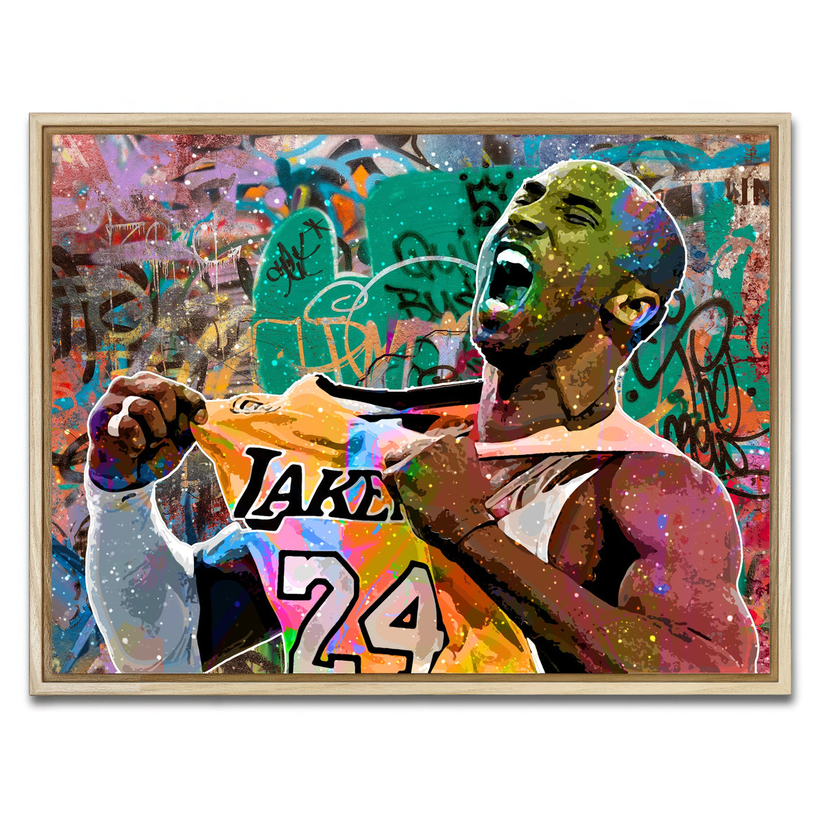 AUTO-MOCKUP WHITE | The Black Mamba | 1 Piece | Natural Frame | group=4x3