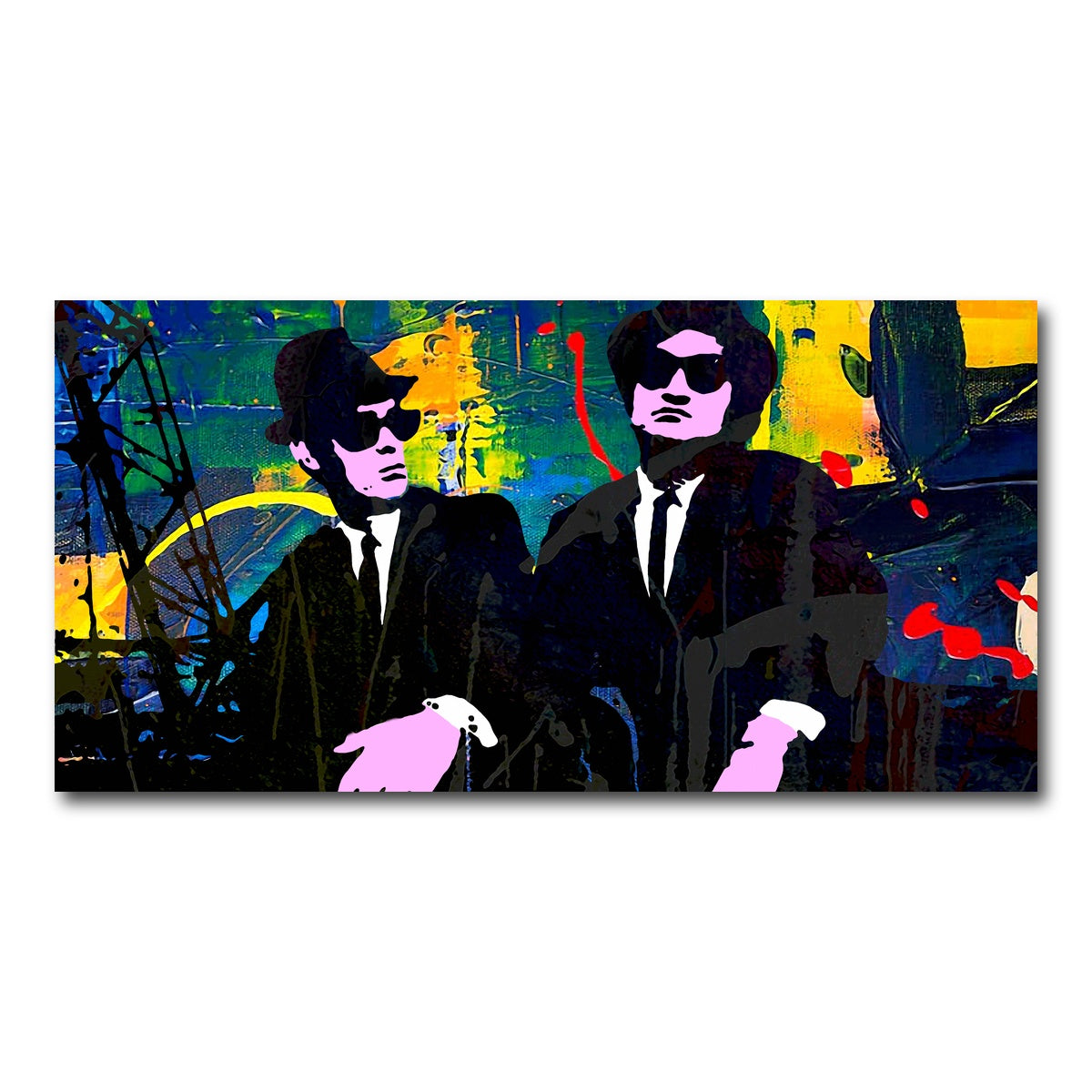 AUTO-MOCKUP WHITE | The Blues Brothers | 1 Piece | Gallery Wrap Canvas | group=2x1