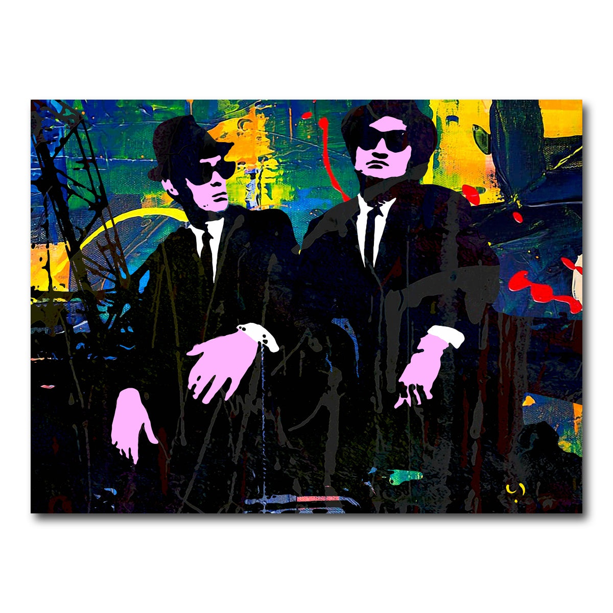 AUTO-MOCKUP WHITE | The Blues Brothers | 1 Piece | Gallery Wrap Canvas | group=4x3
