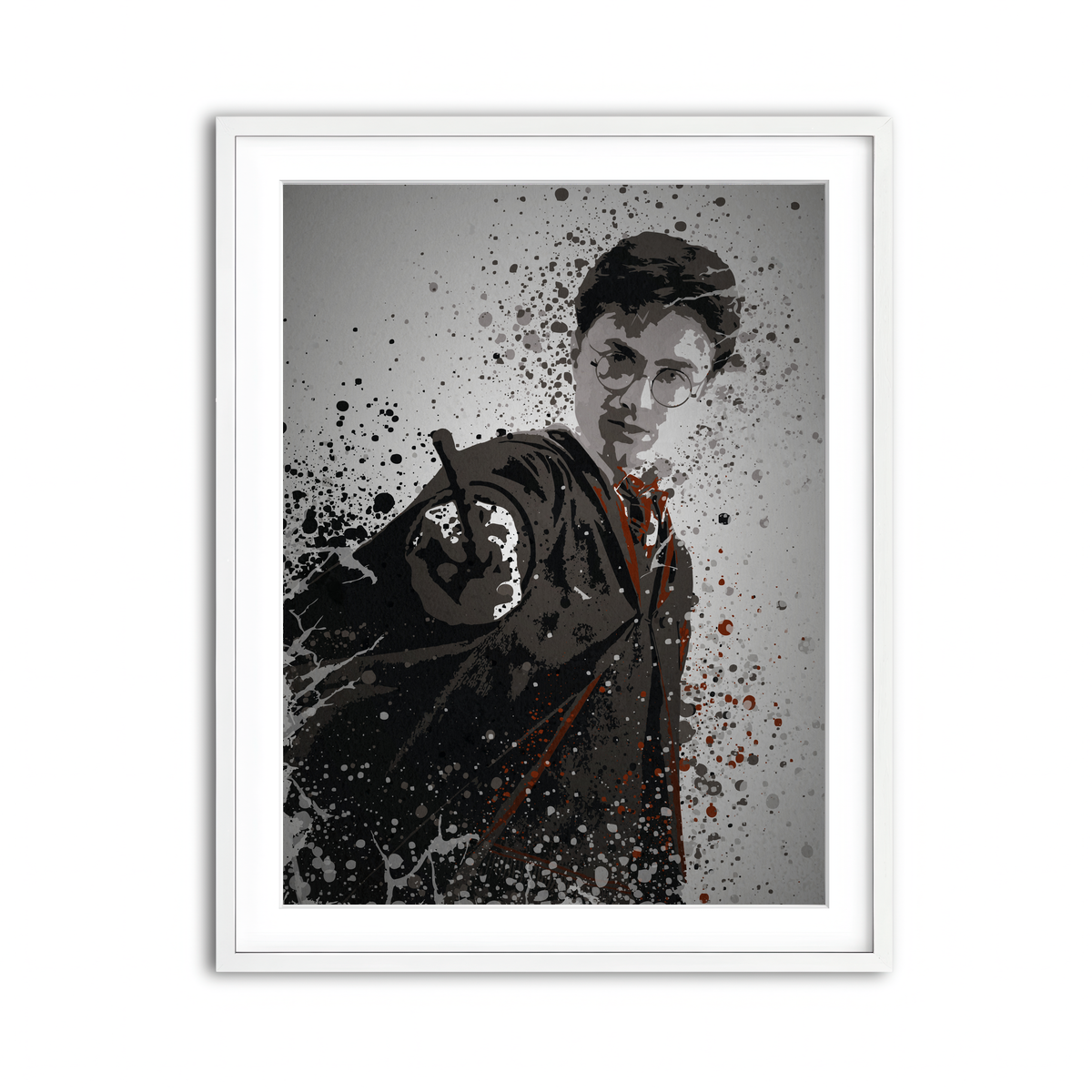 Framed Print 3x4 White