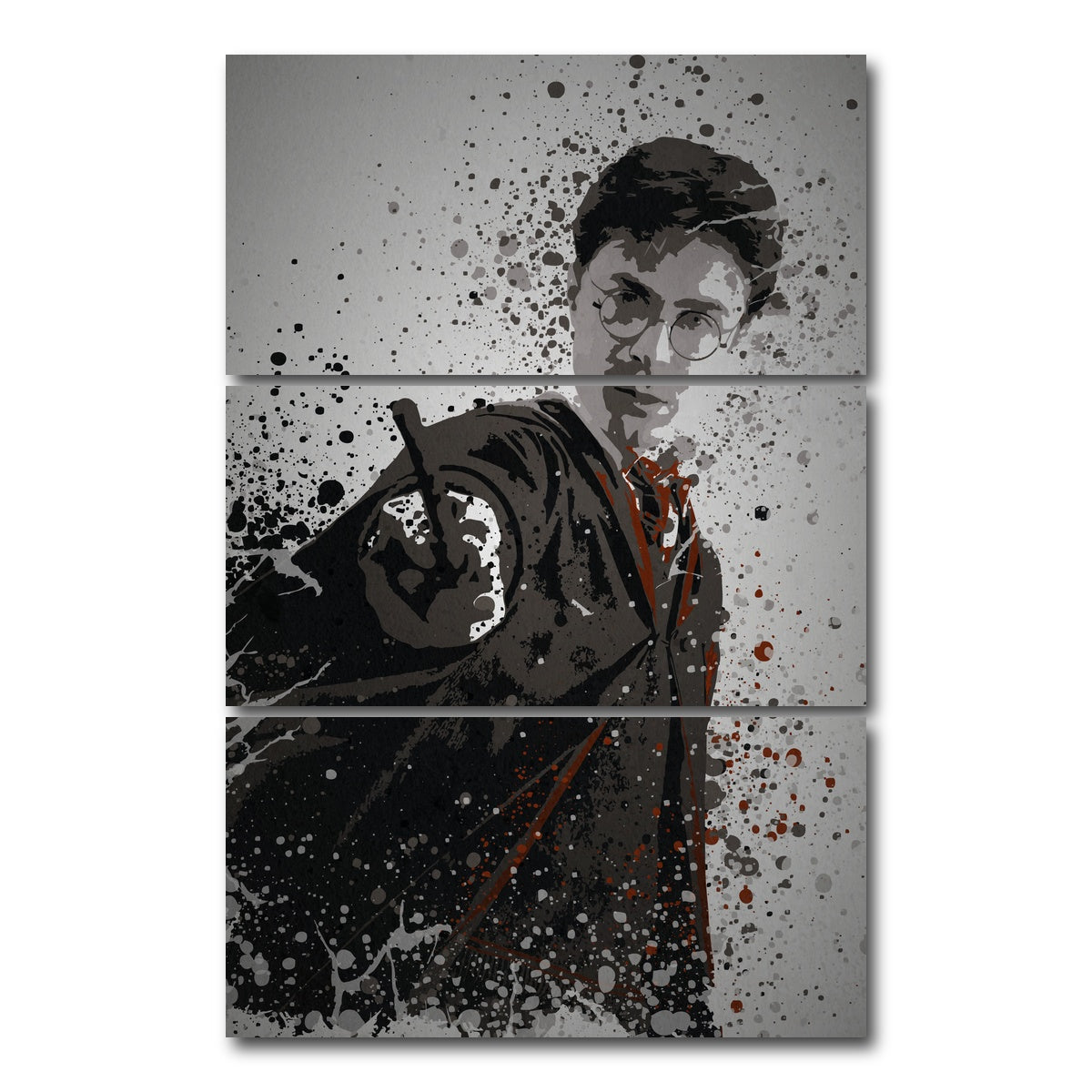 AUTO-MOCKUP WHITE | The Boy Who Lived | 3 Piece | Gallery Wrap Canvas | group=12x24_stacked