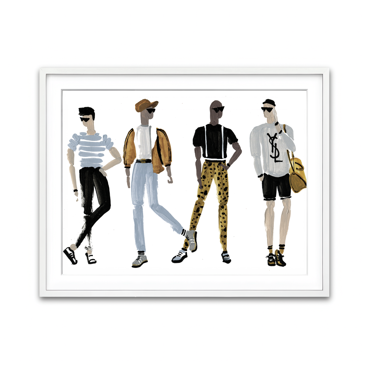 Framed Print 4x3 White