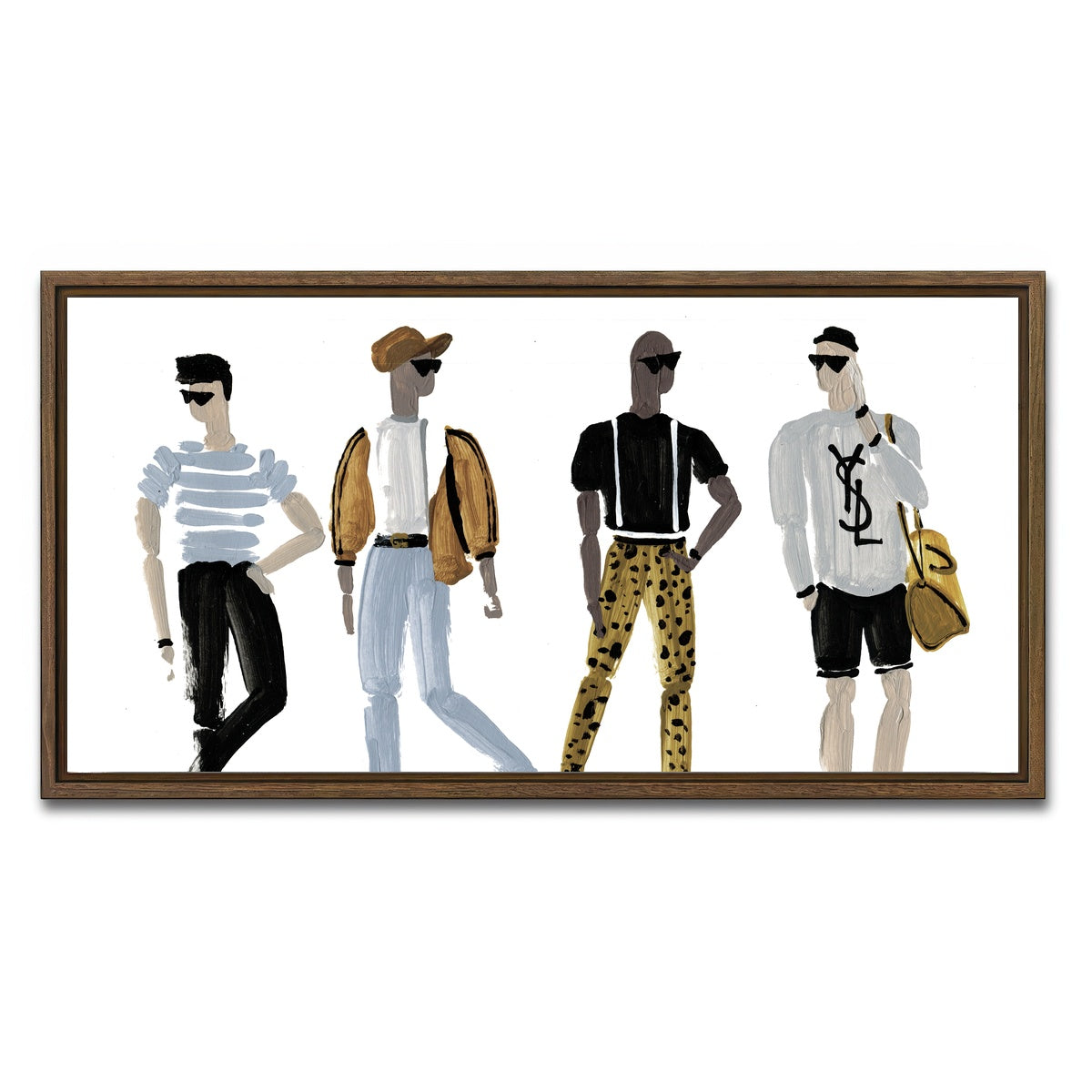 AUTO-MOCKUP WHITE | The Boys | 1 Piece | Walnut Framed Canvas | group=2x1