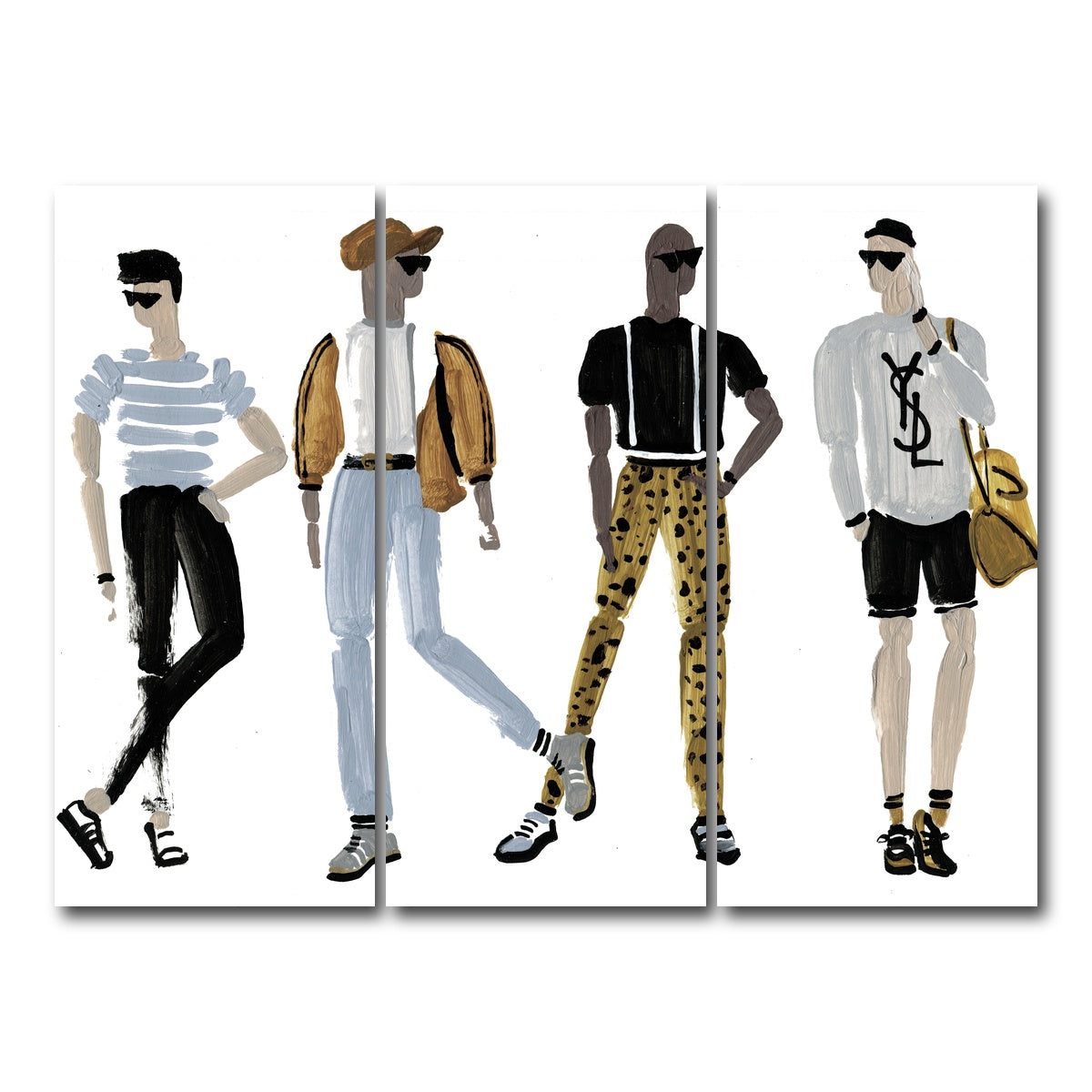 AUTO-MOCKUP WHITE | The Boys | 3 Piece | Gallery Wrap Canvas | group=8x18