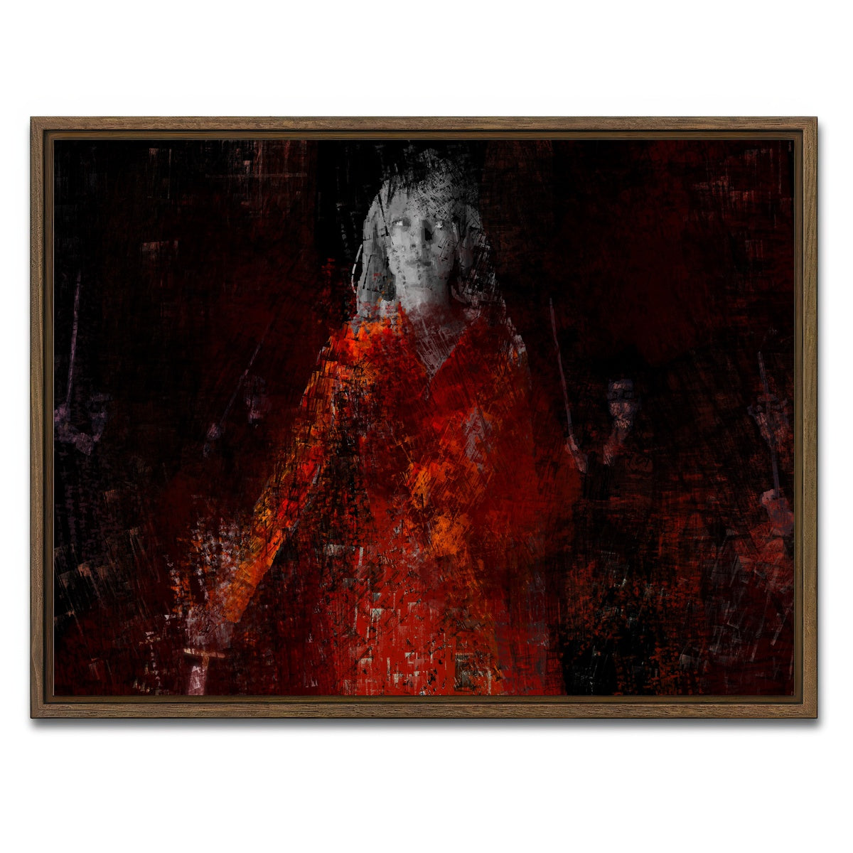 AUTO-MOCKUP WHITE | The Bride Vs Yakuza | 1 Piece | Walnut Framed Canvas | group=4x3