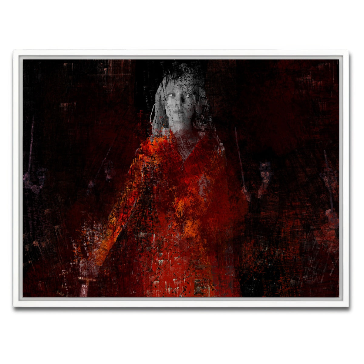 AUTO-MOCKUP WHITE | The Bride Vs Yakuza | 1 Piece | White Framed Canvas | group=4x3