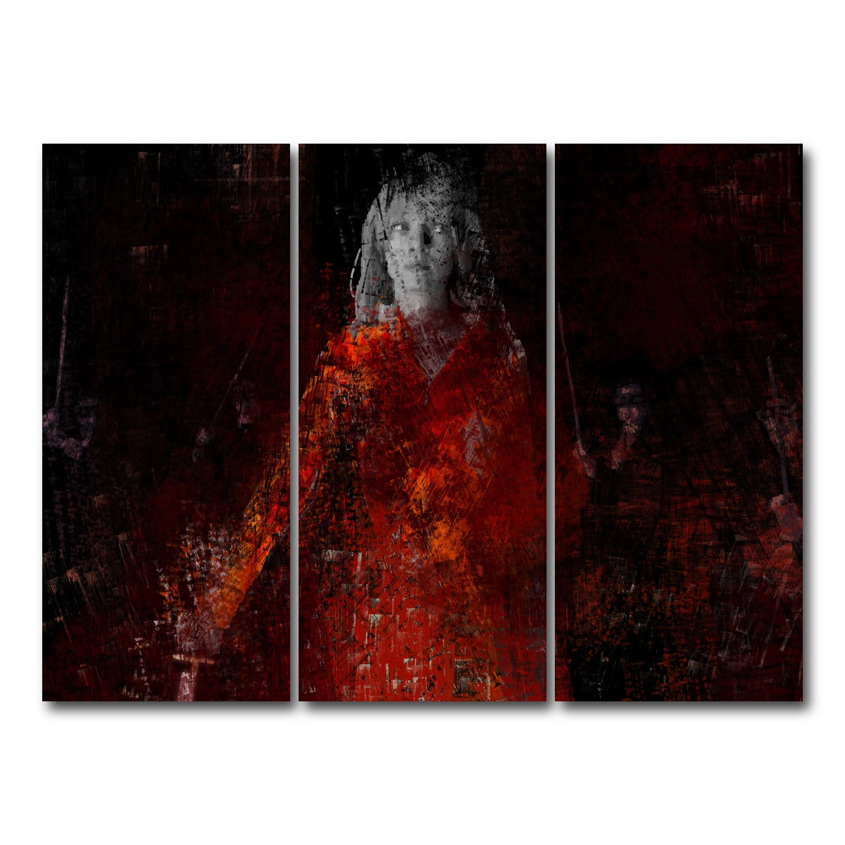 AUTO-MOCKUP WHITE | The Bride Vs Yakuza | 3 Piece | Gallery Wrap Canvas | group=8x18