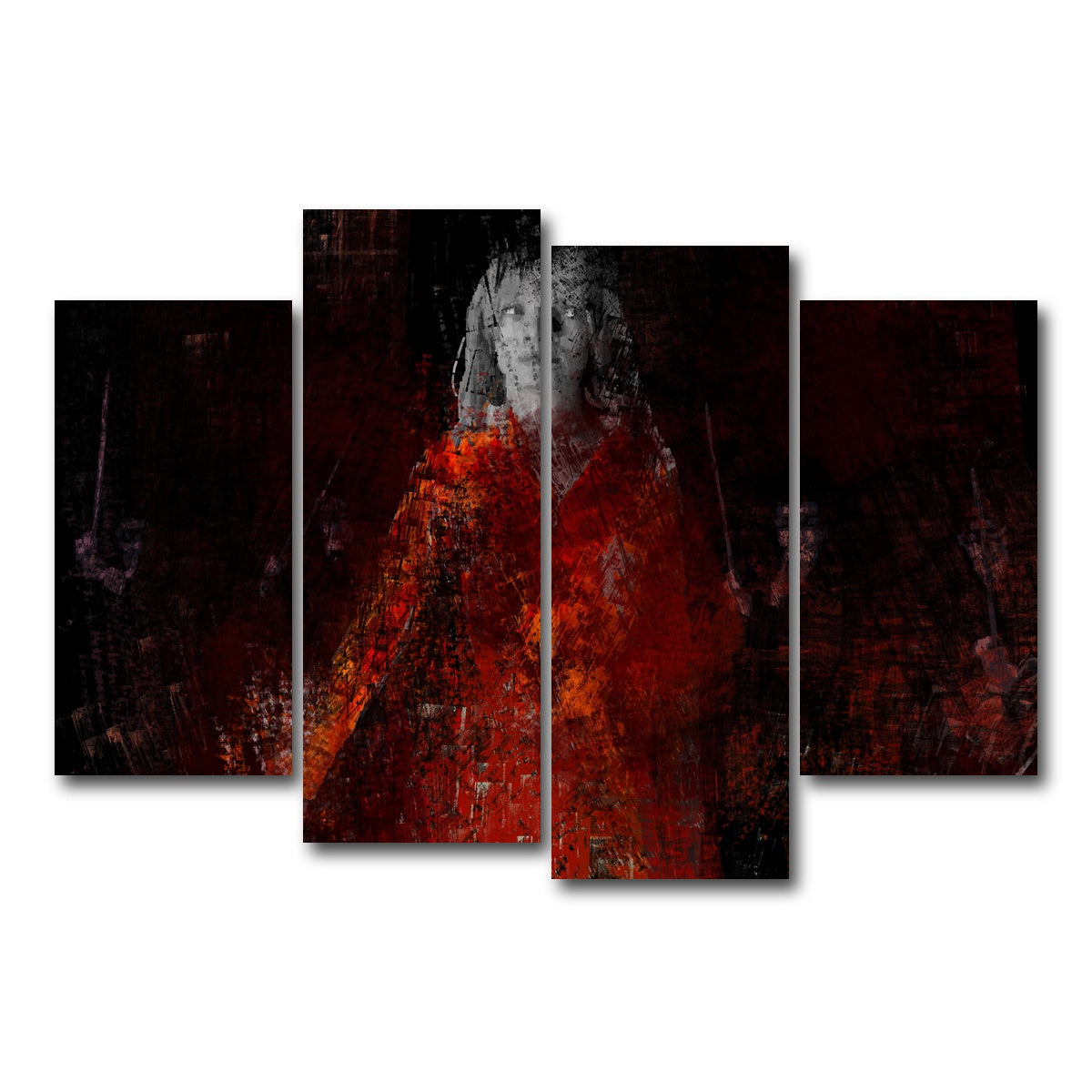 AUTO-MOCKUP WHITE | The Bride Vs Yakuza | 4 Piece | Gallery Wrap Canvas | group=4_short