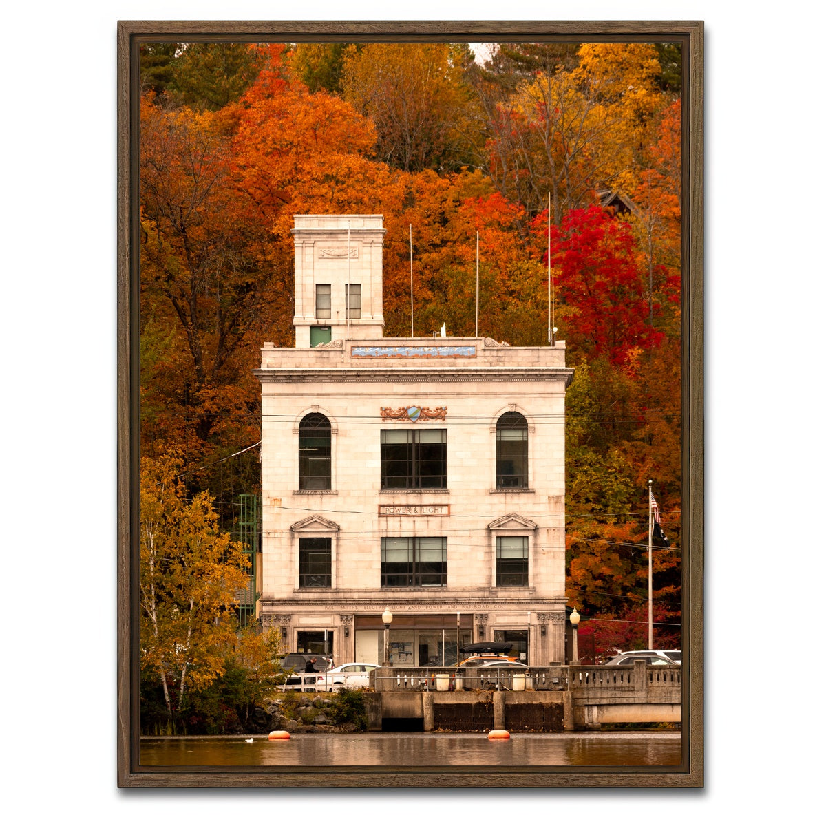 AUTO-MOCKUP WHITE | The Business of Autumn | 1 Piece | Walnut Framed Canvas | group=3x4
