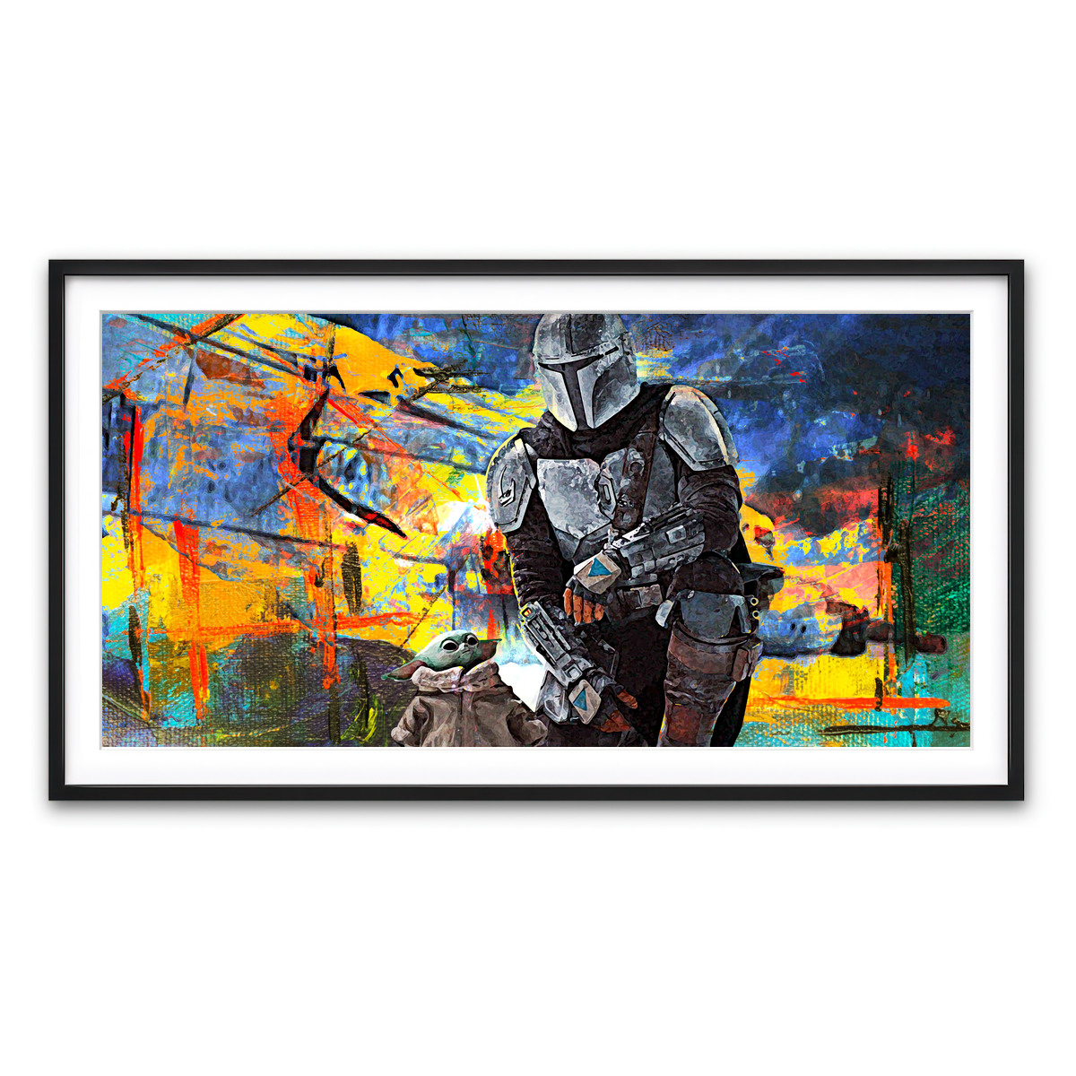 Framed Print 2x1 Black