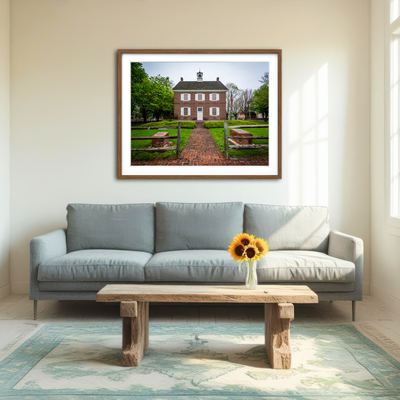 AUTO-MOCKUP ROOM | The Colonial Courthouse Wall Art