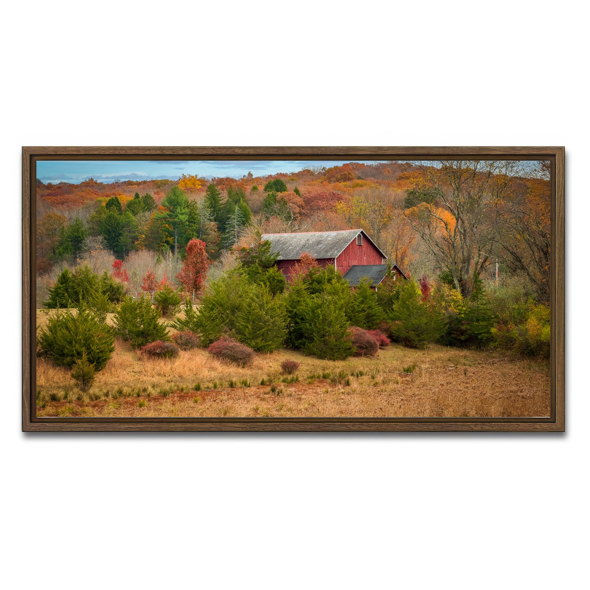 AUTO-MOCKUP WHITE | The Colors of Home | 1 Piece | Walnut Framed Canvas | group=2x1