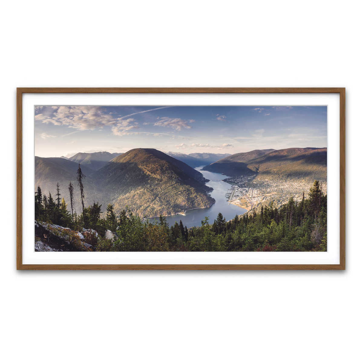 Framed Print 2x1 Walnut